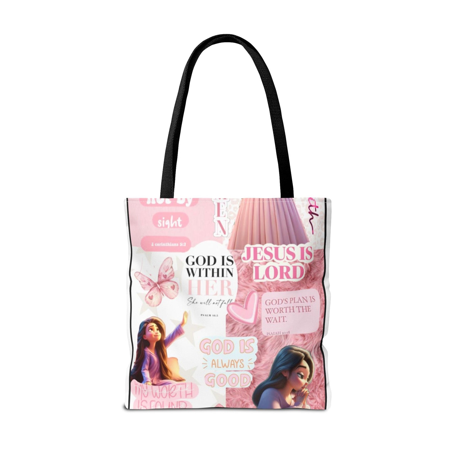 Inspirational Faith Tote Bag - 'God is Within Her'