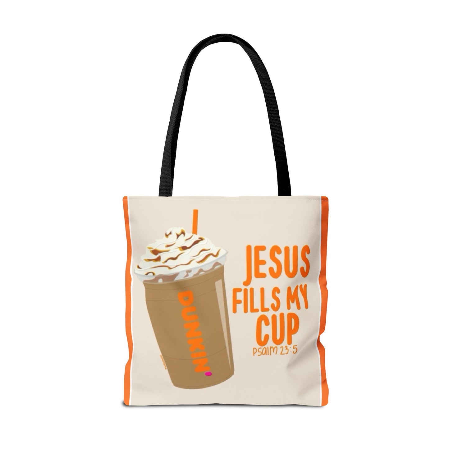 Inspirational Coffee Tote Bag - Jesus Fills My Cup