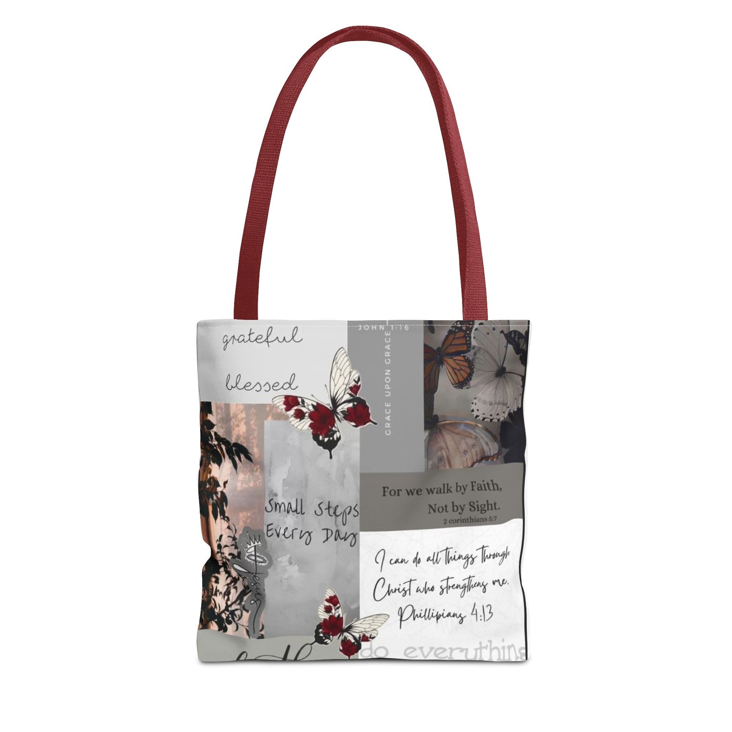 Walk by faith Tote Bag