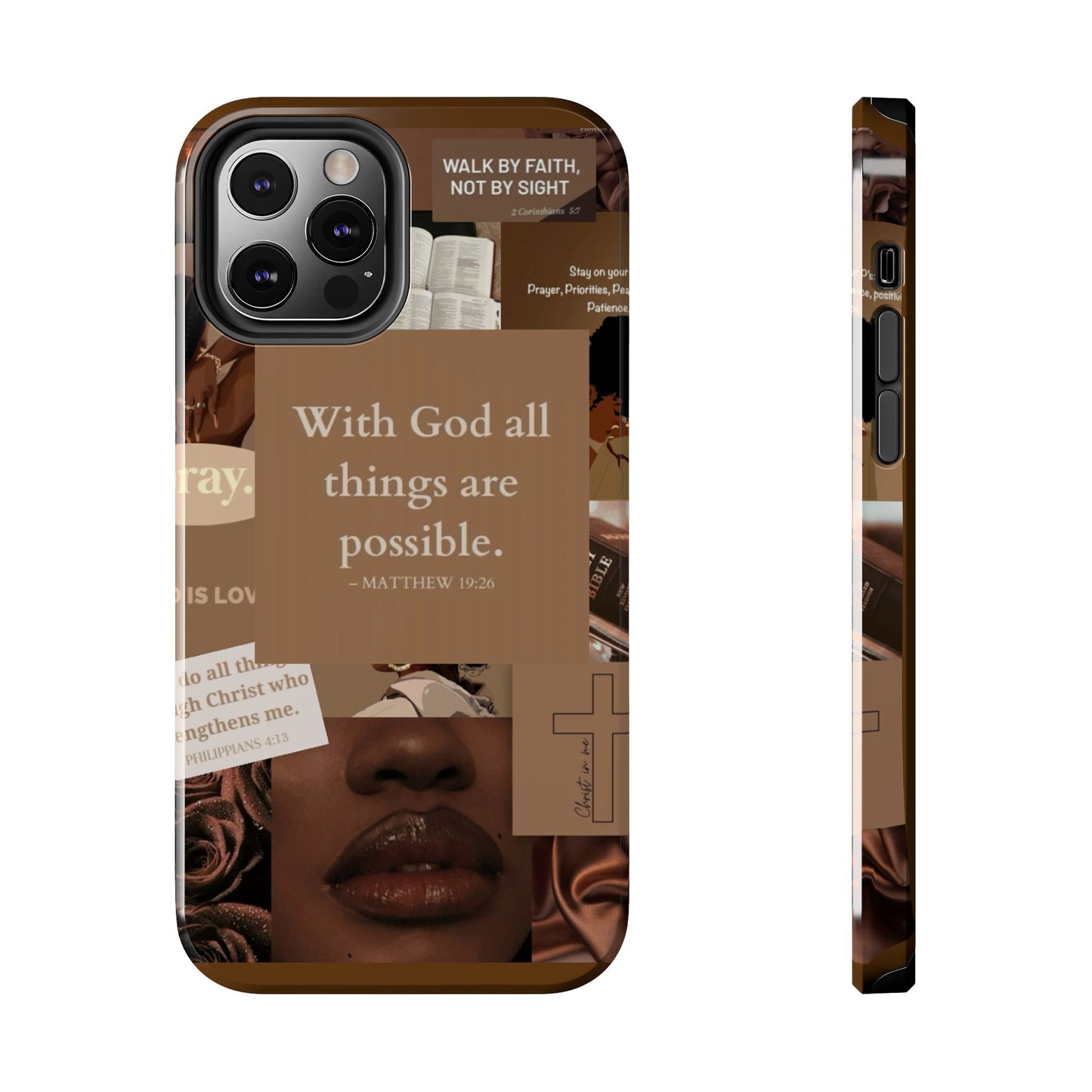 All things are possible phone case bold faith daily reminder