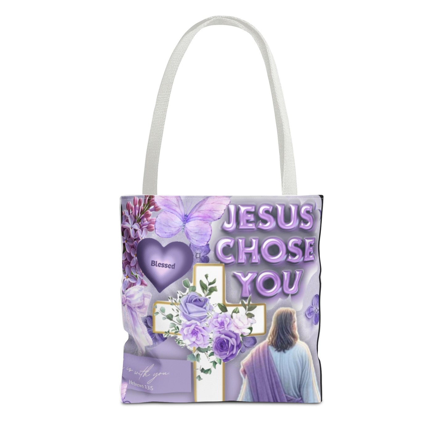 Faith-Inspired Tote Bag - "Jesus Chose You"