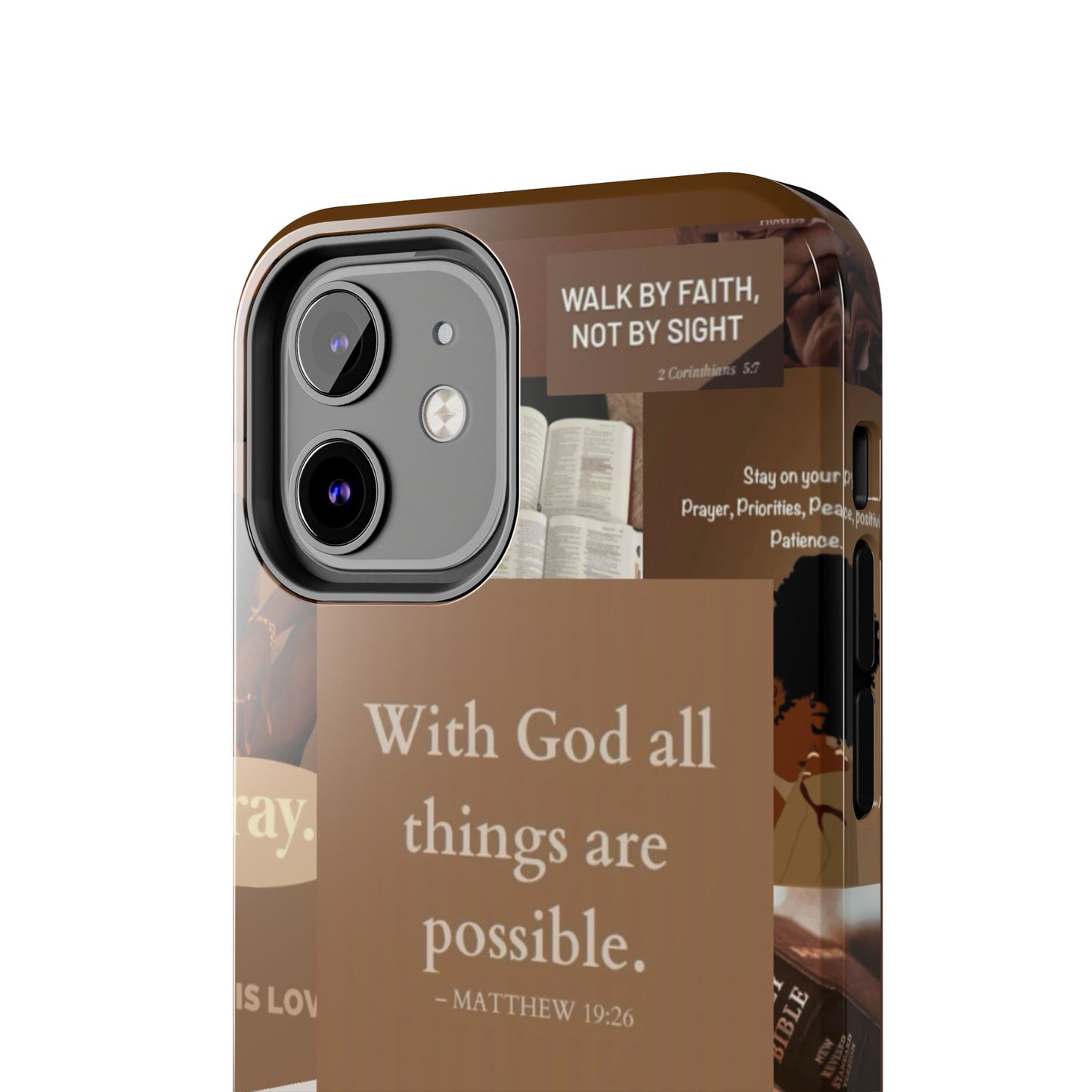 All things are possible phone case bold faith daily reminder