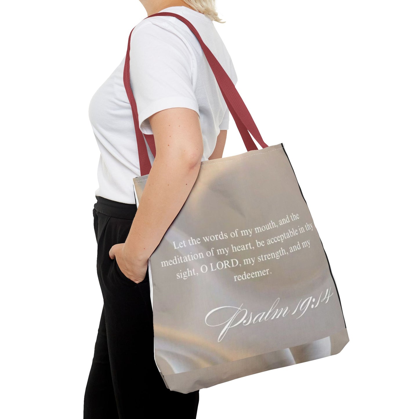Meditation of my heart scripture Tote Bag psalm 19:14