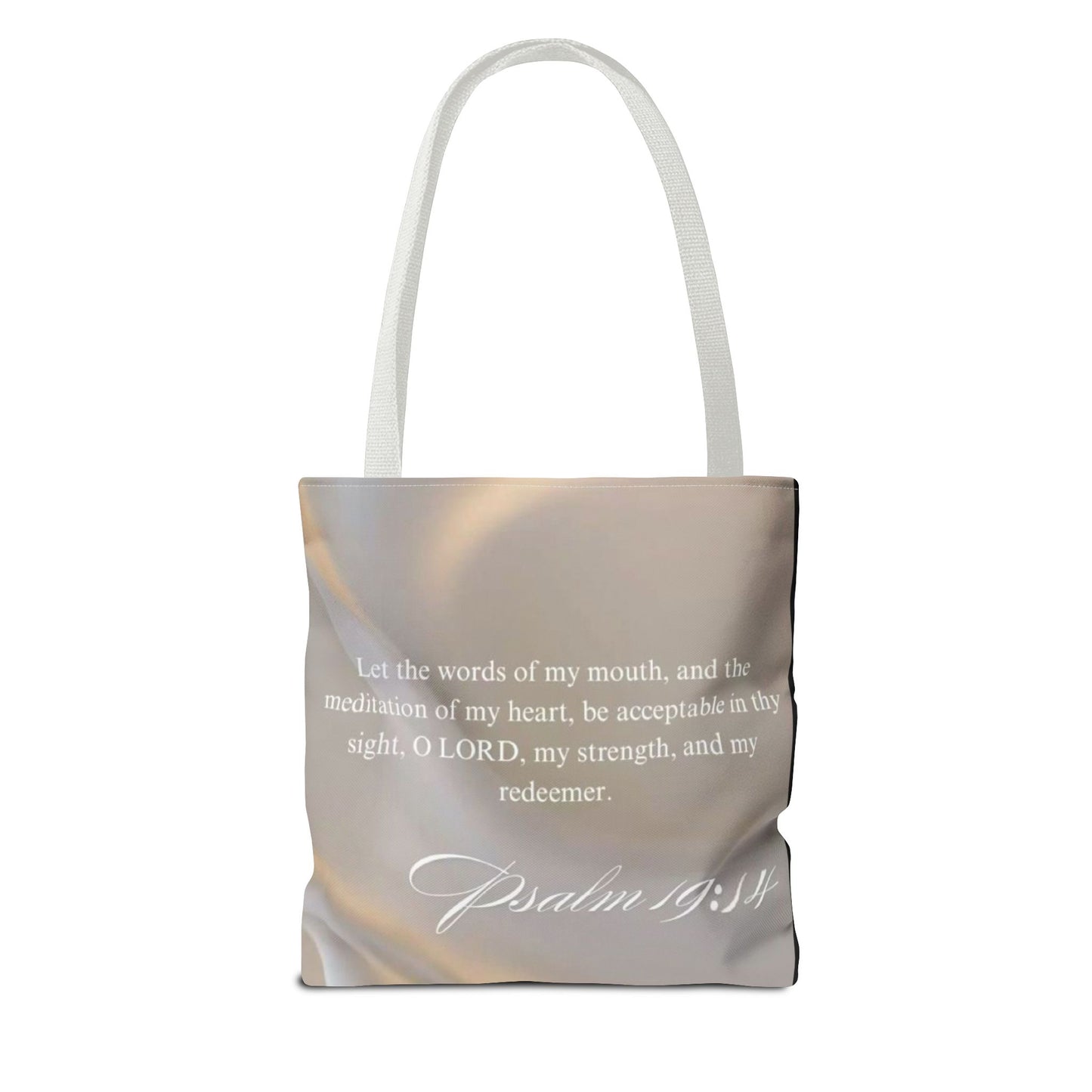 Meditation of my heart scripture Tote Bag psalm 19:14