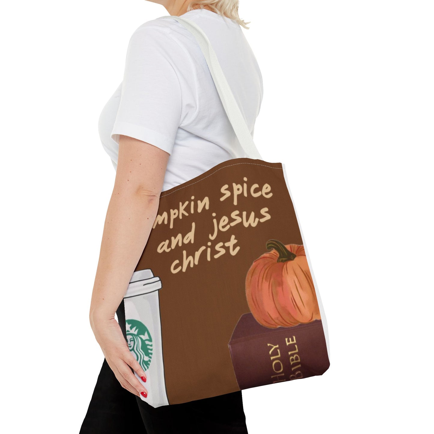 Pumpkin Spice Tote Bag - Cozy Fall Vibes