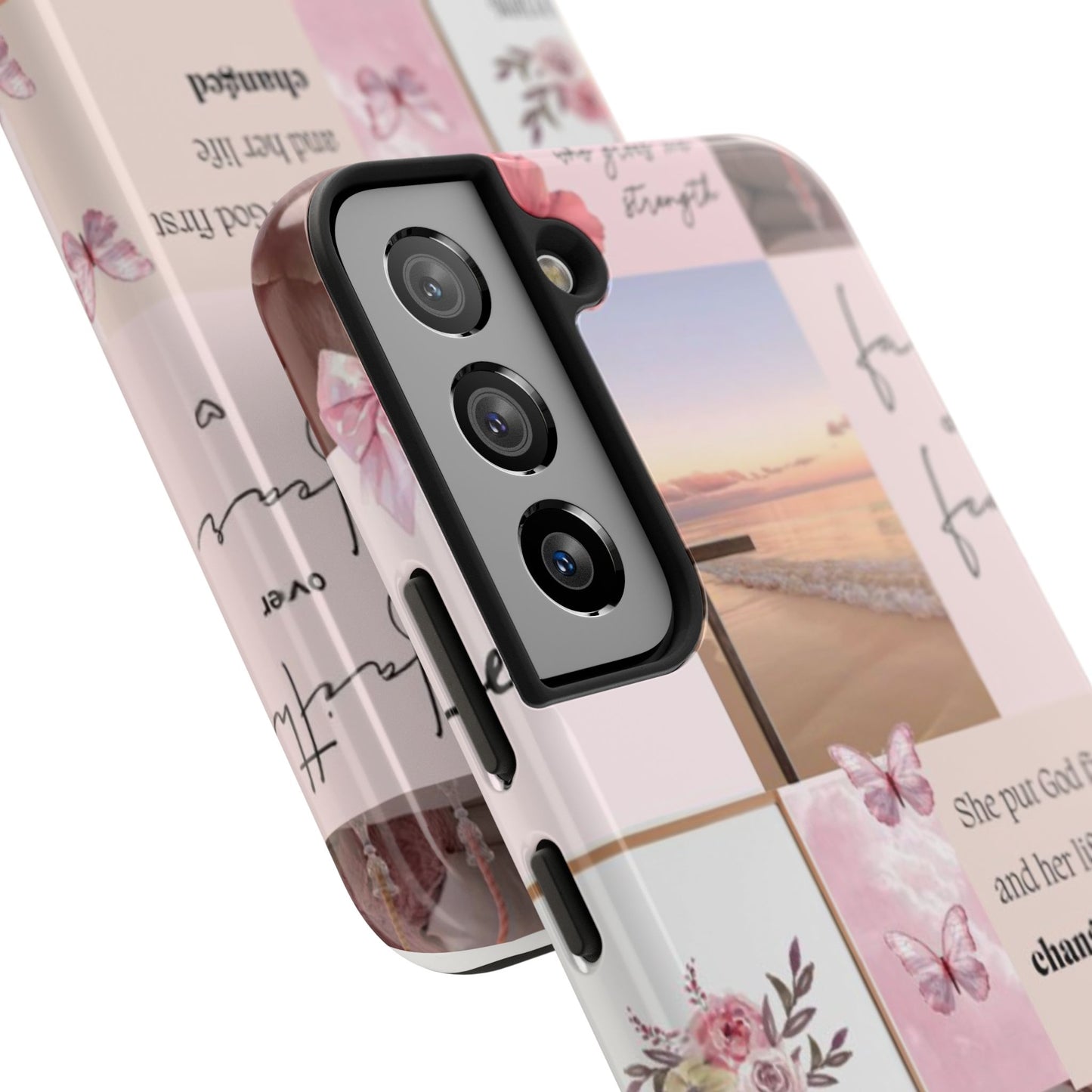 Put God first phone case, gentle strength, and soft surrender