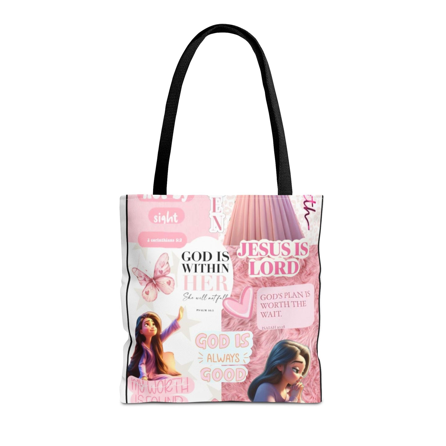 Inspirational Faith Tote Bag - 'God is Within Her'