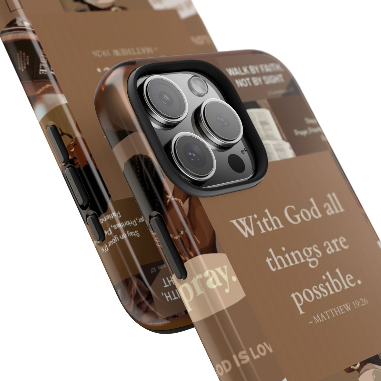 All things are possible phone case bold faith daily reminder