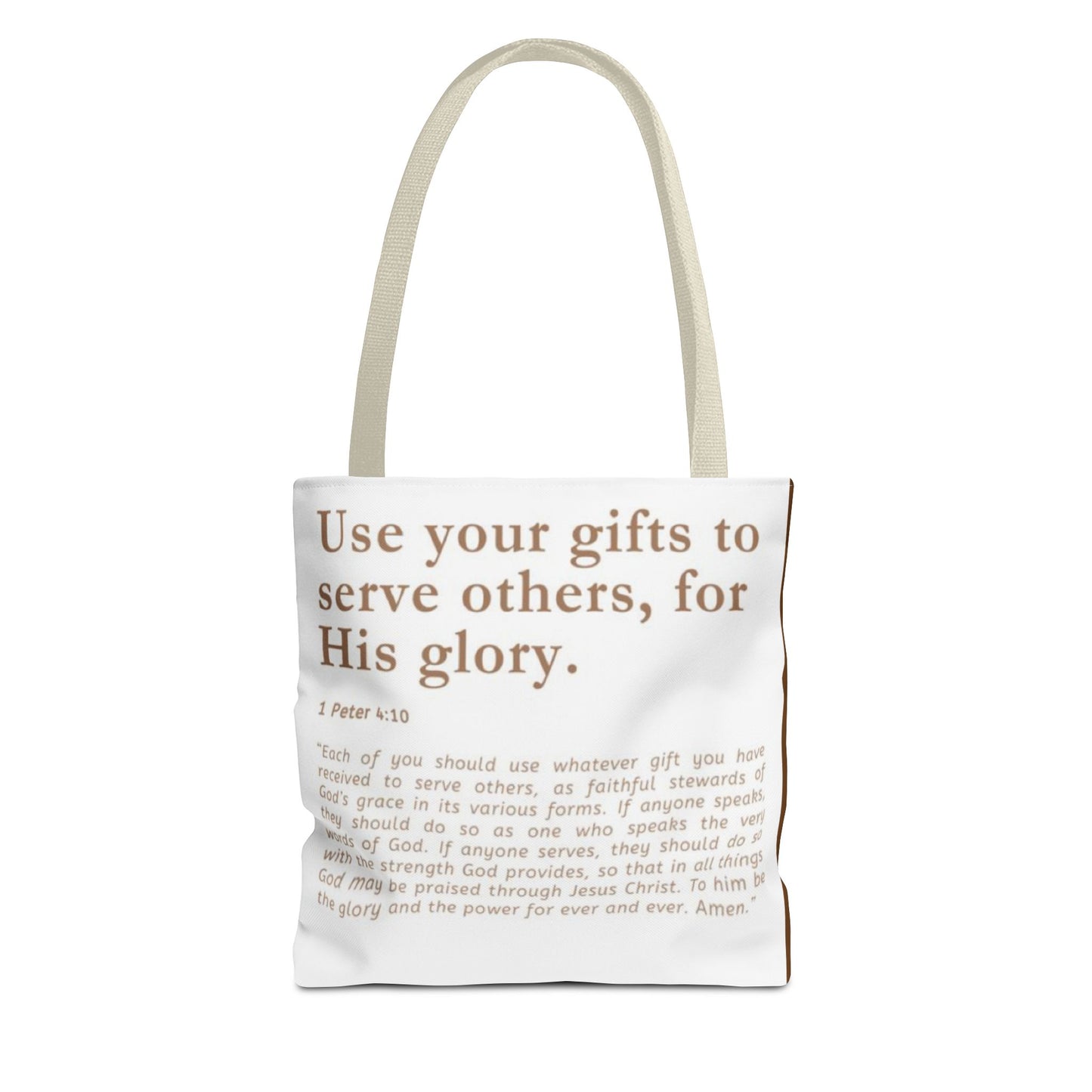 Inspiration Tote Bag - Use Your Gifts for His Glory