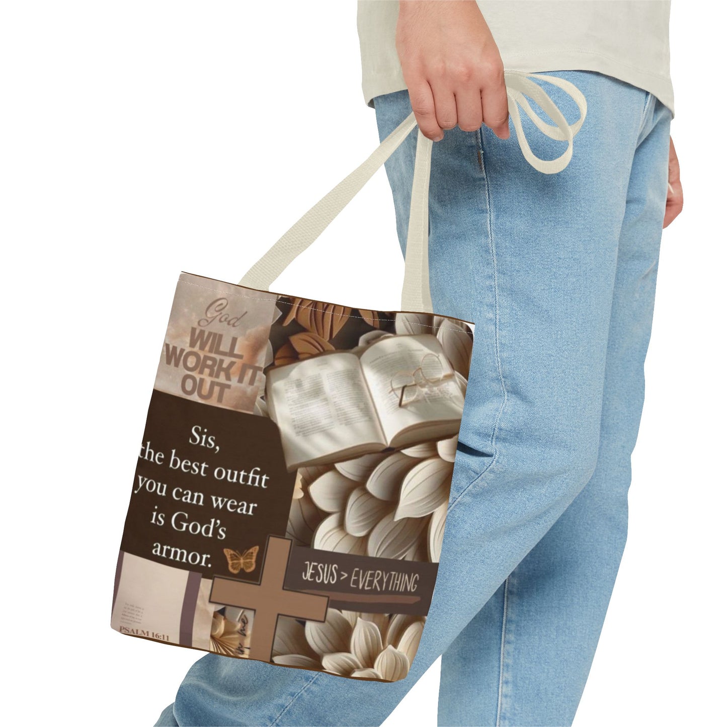 Inspirational Faith Tote Bag - Jesus is Everything Design