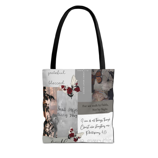 Walk by faith Tote Bag
