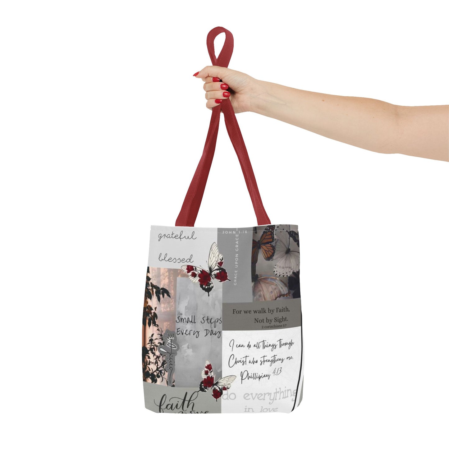 Walk by faith Tote Bag