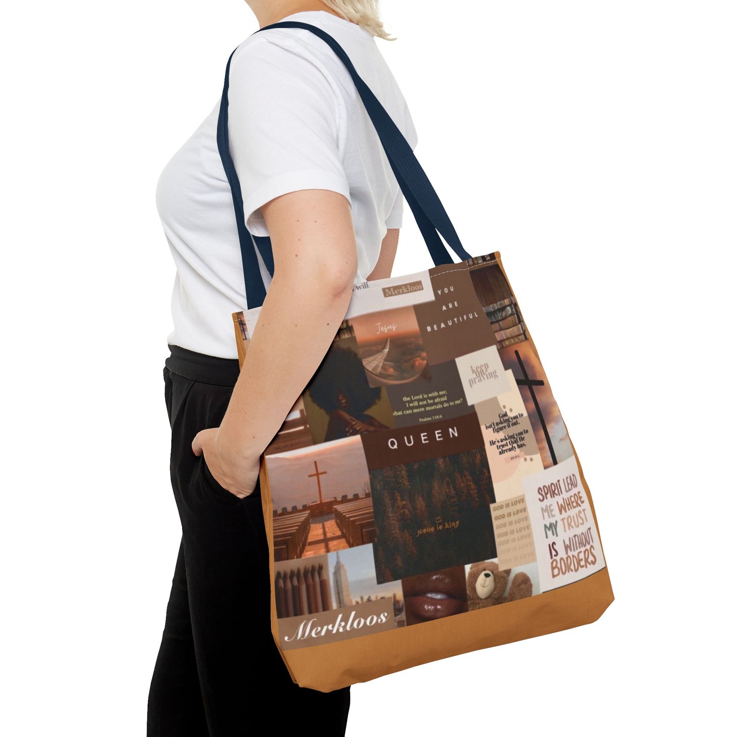 Jesus is king tote trust, beauty, identity