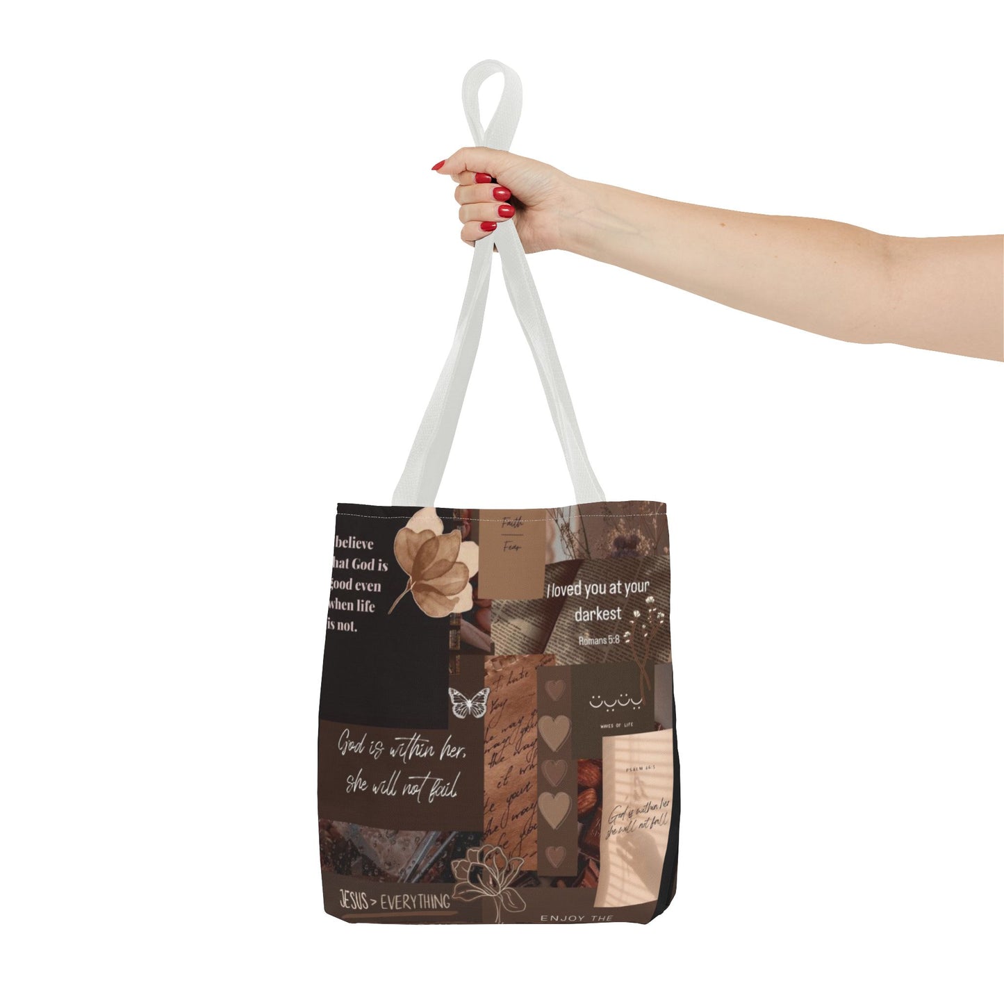 Inspirational Quote Tote Bag - AOP for Everyday Use