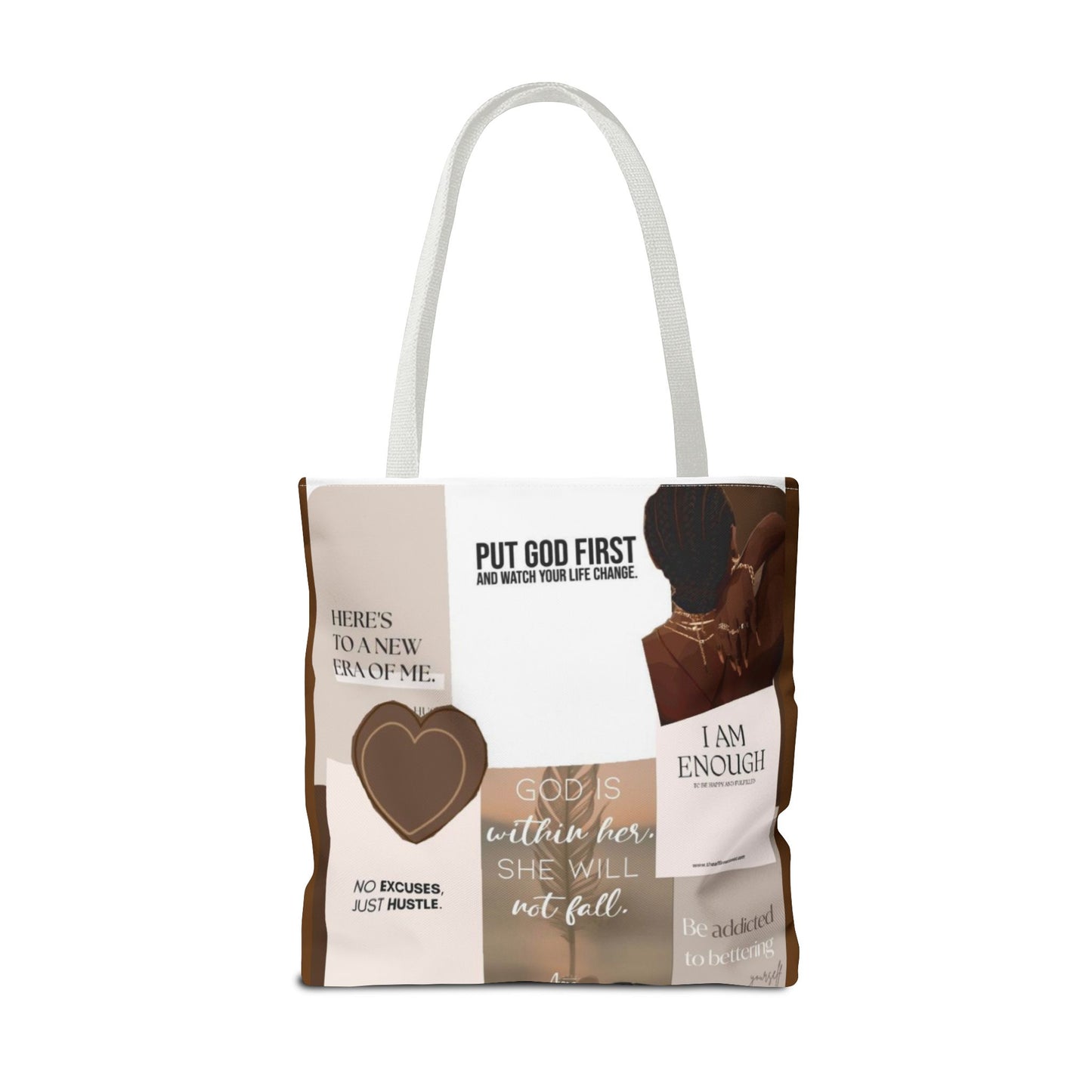 Inspirational Tote Bag with Motivational Quotes
