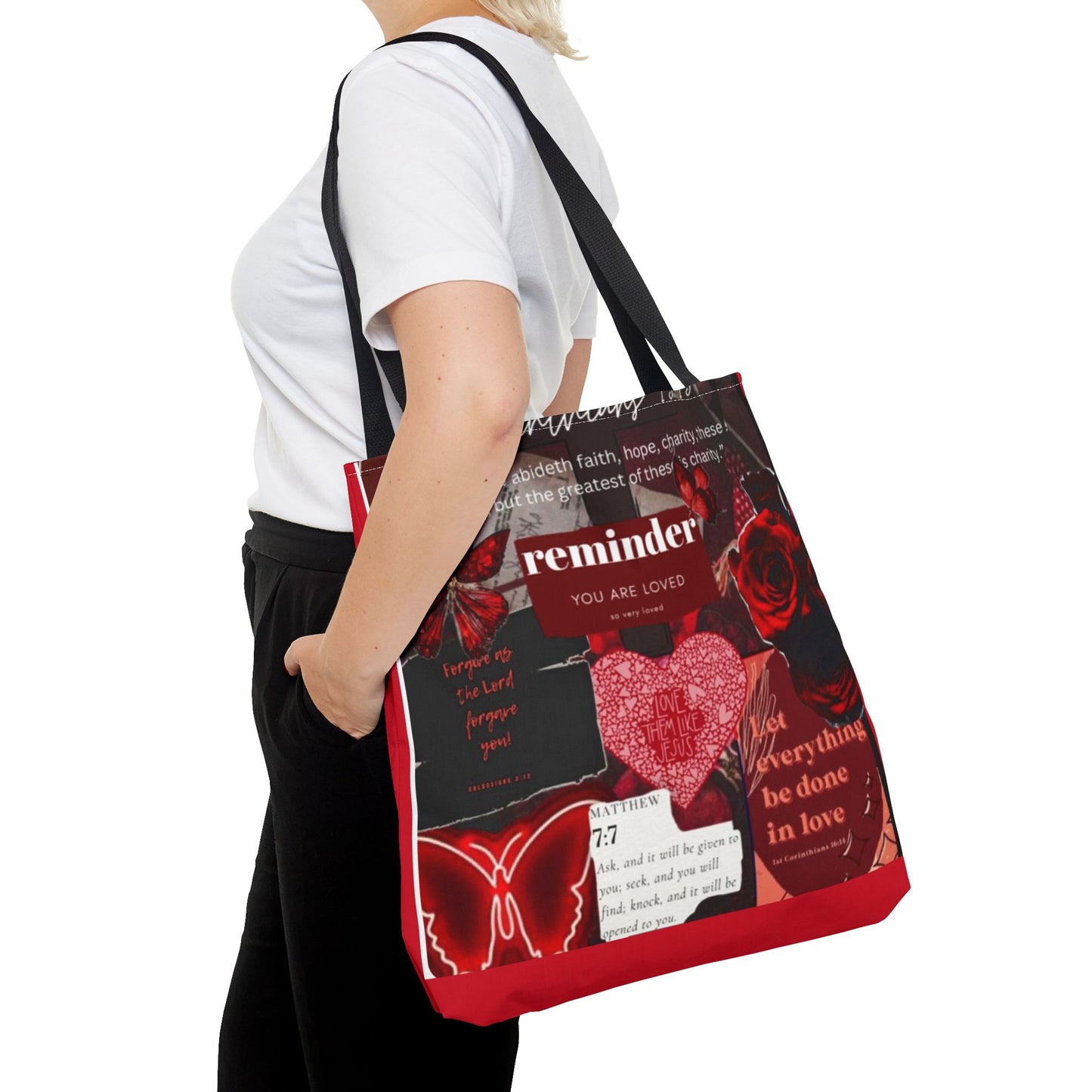 You are loved tote bag walk in love boldly