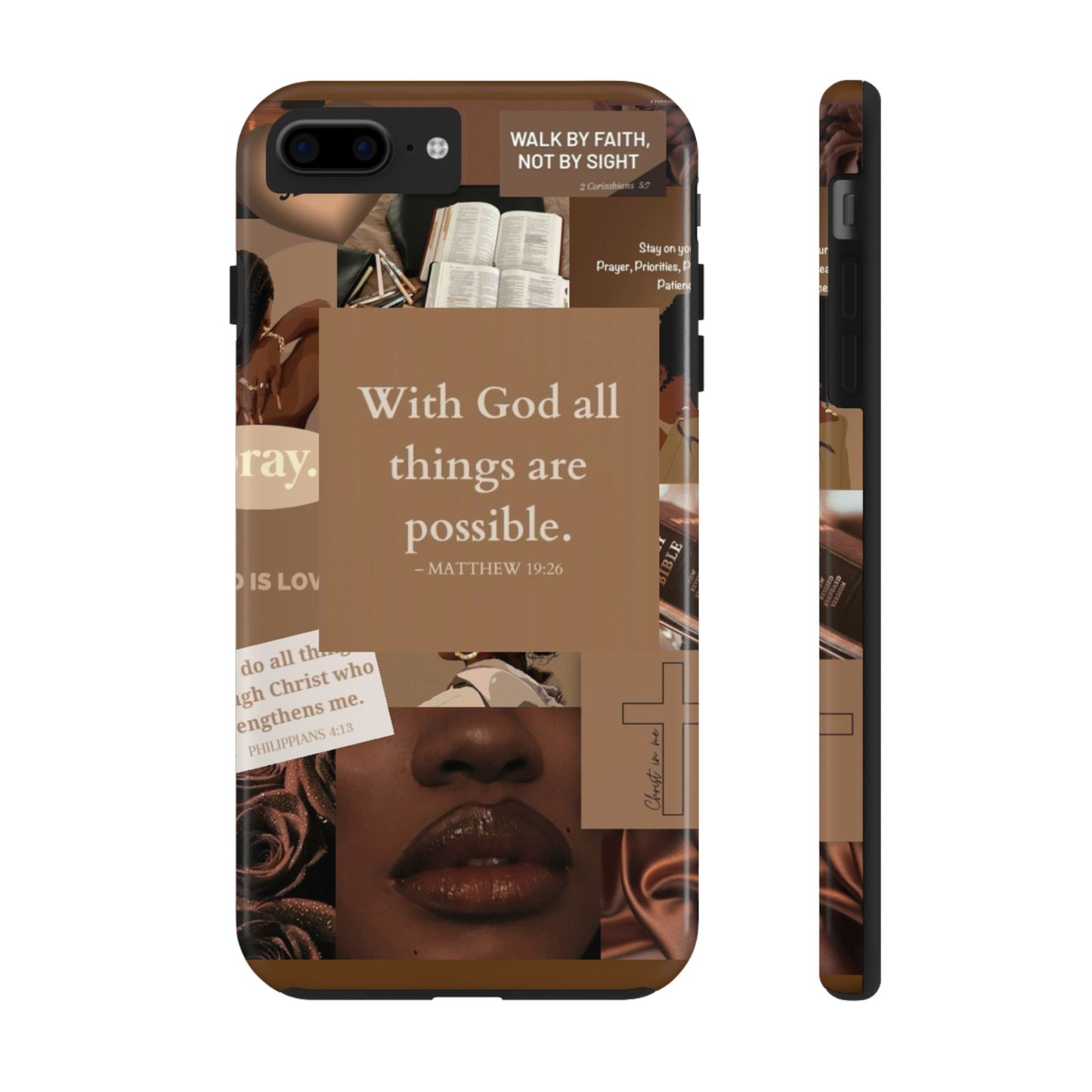 All things are possible phone case bold faith daily reminder