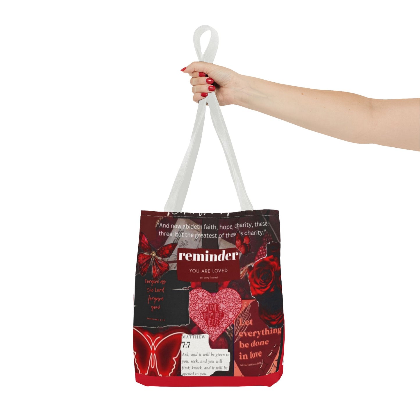You are loved tote bag walk in love boldly