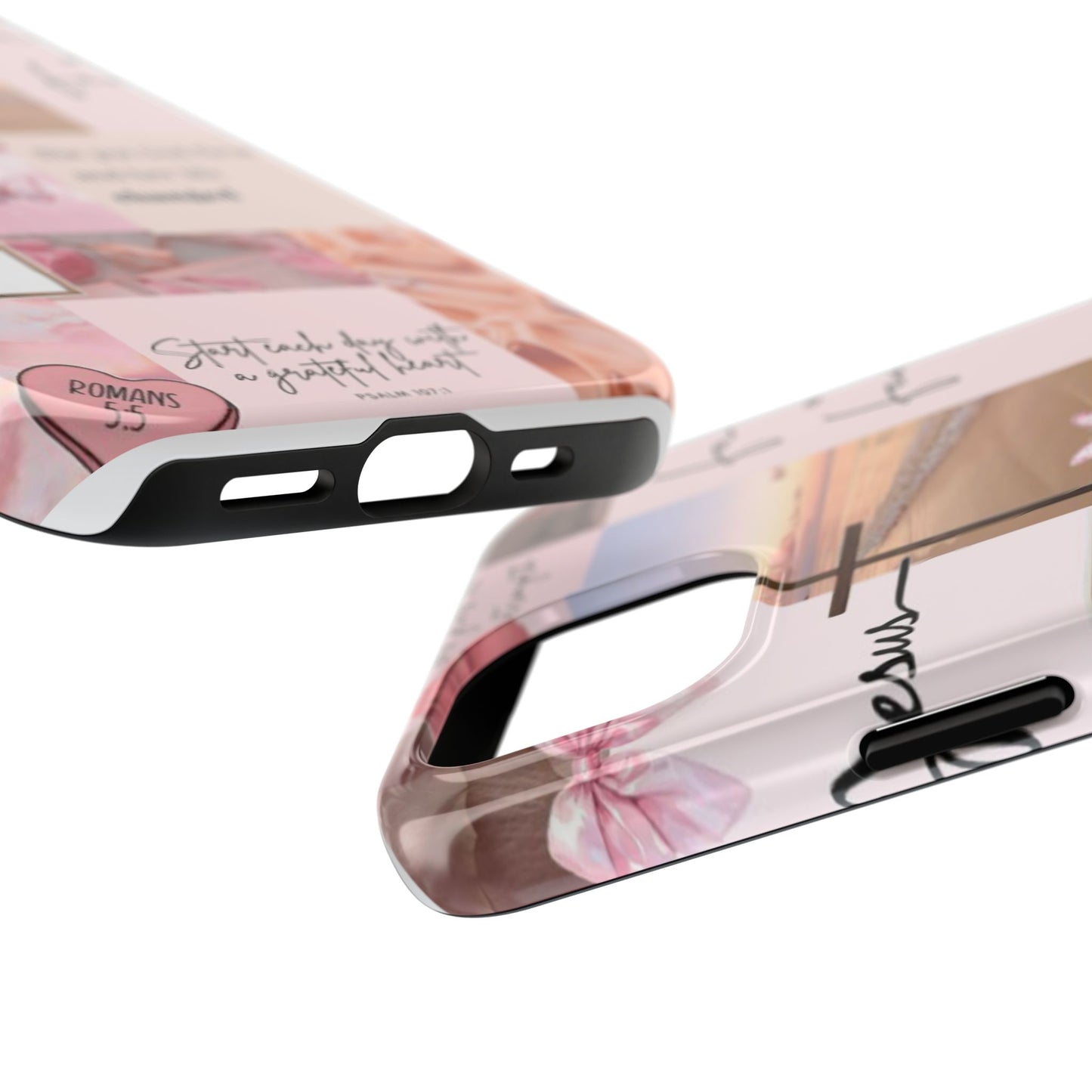 Put God first phone case, gentle strength, and soft surrender