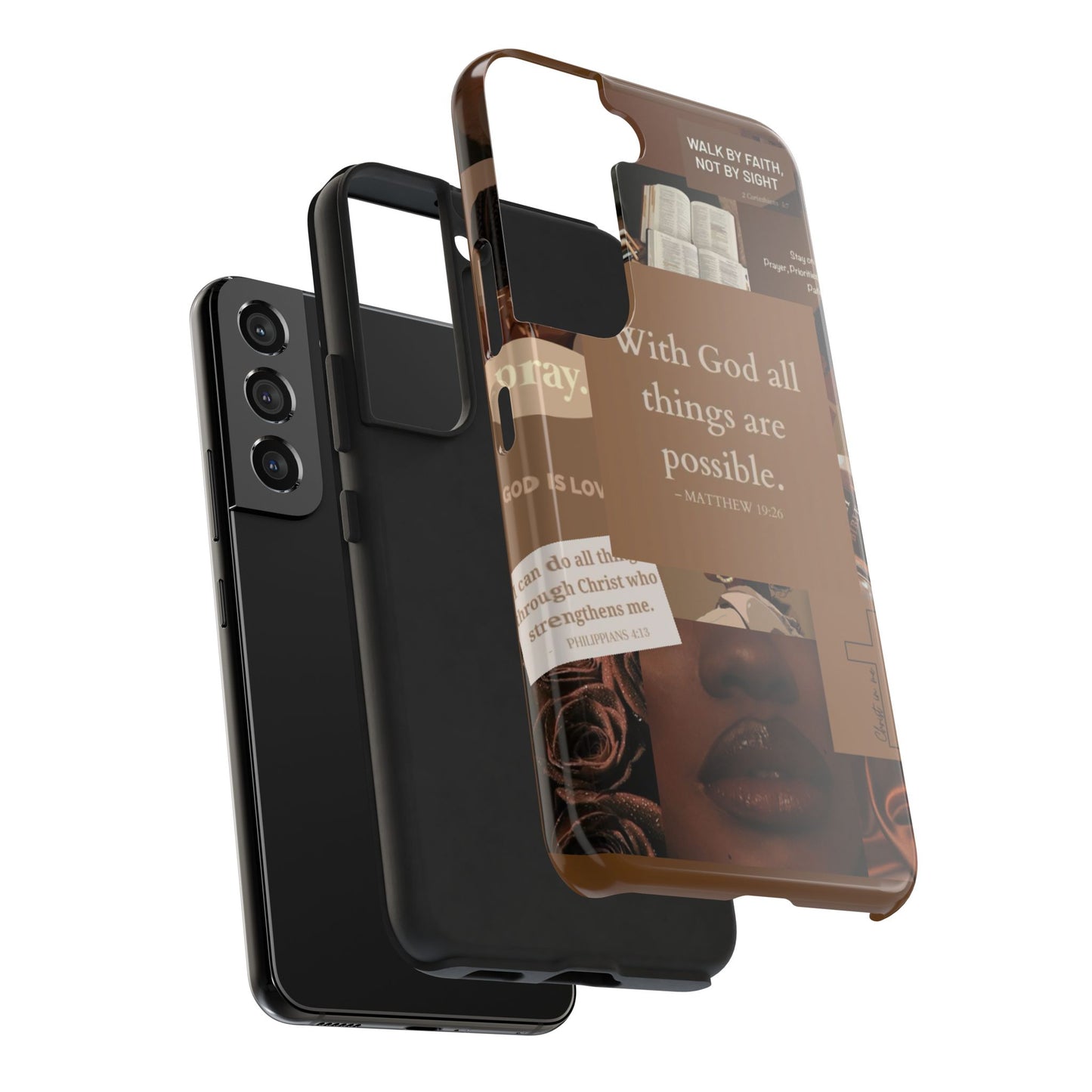 All things are possible phone case bold faith daily reminder