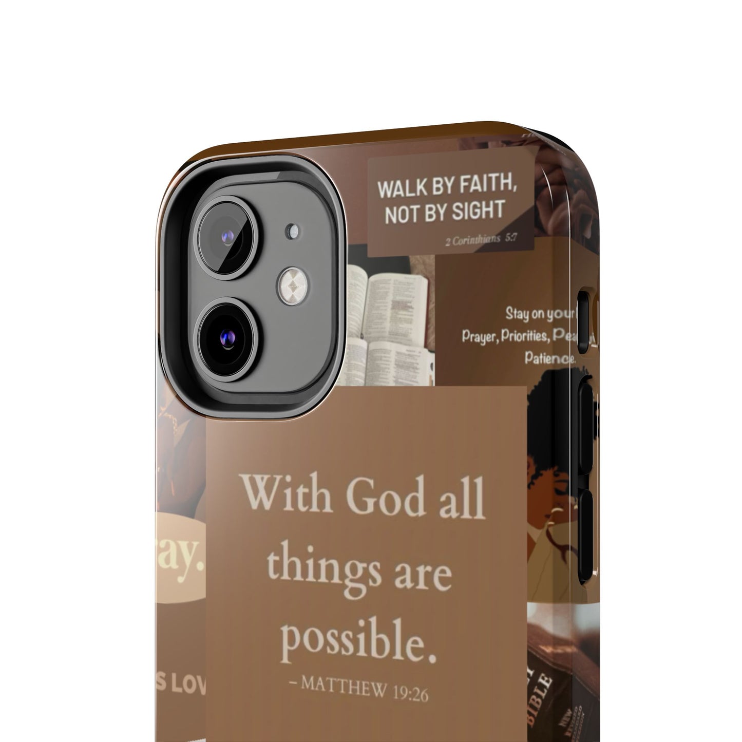 All things are possible phone case bold faith daily reminder