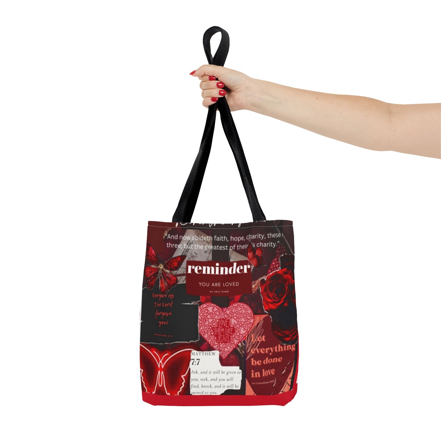 You are loved tote bag walk in love boldly
