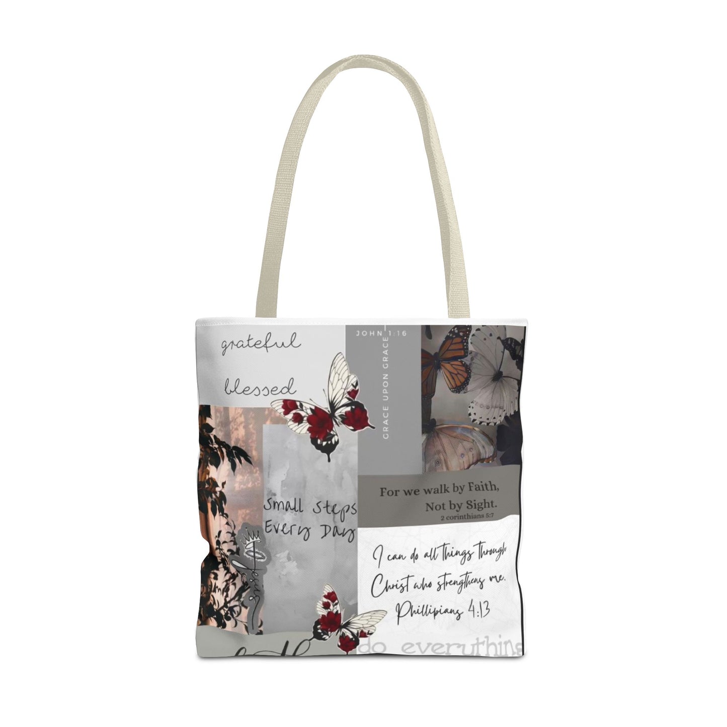 Walk by faith Tote Bag