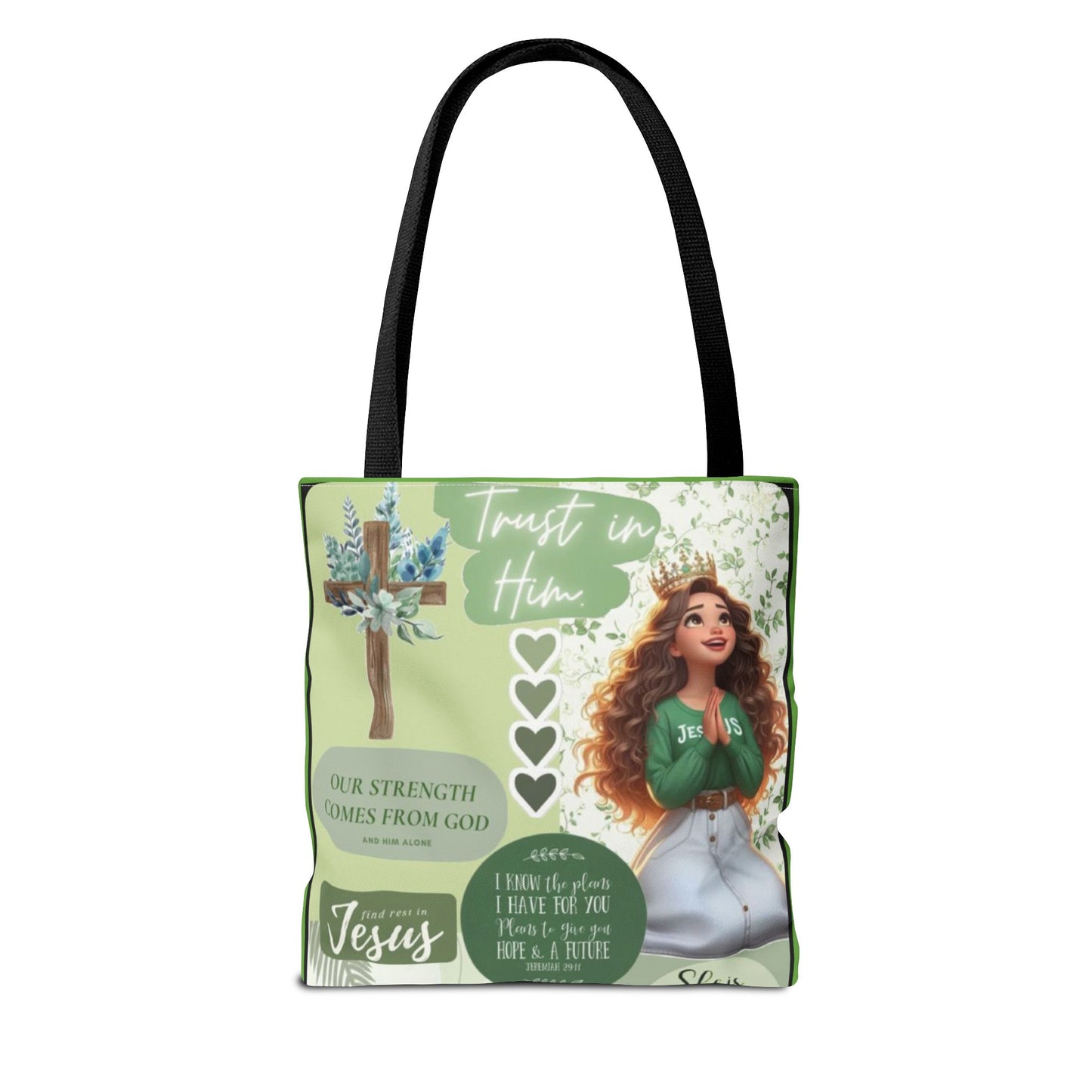 Inspirational Tote Bag - Trust in Him Design