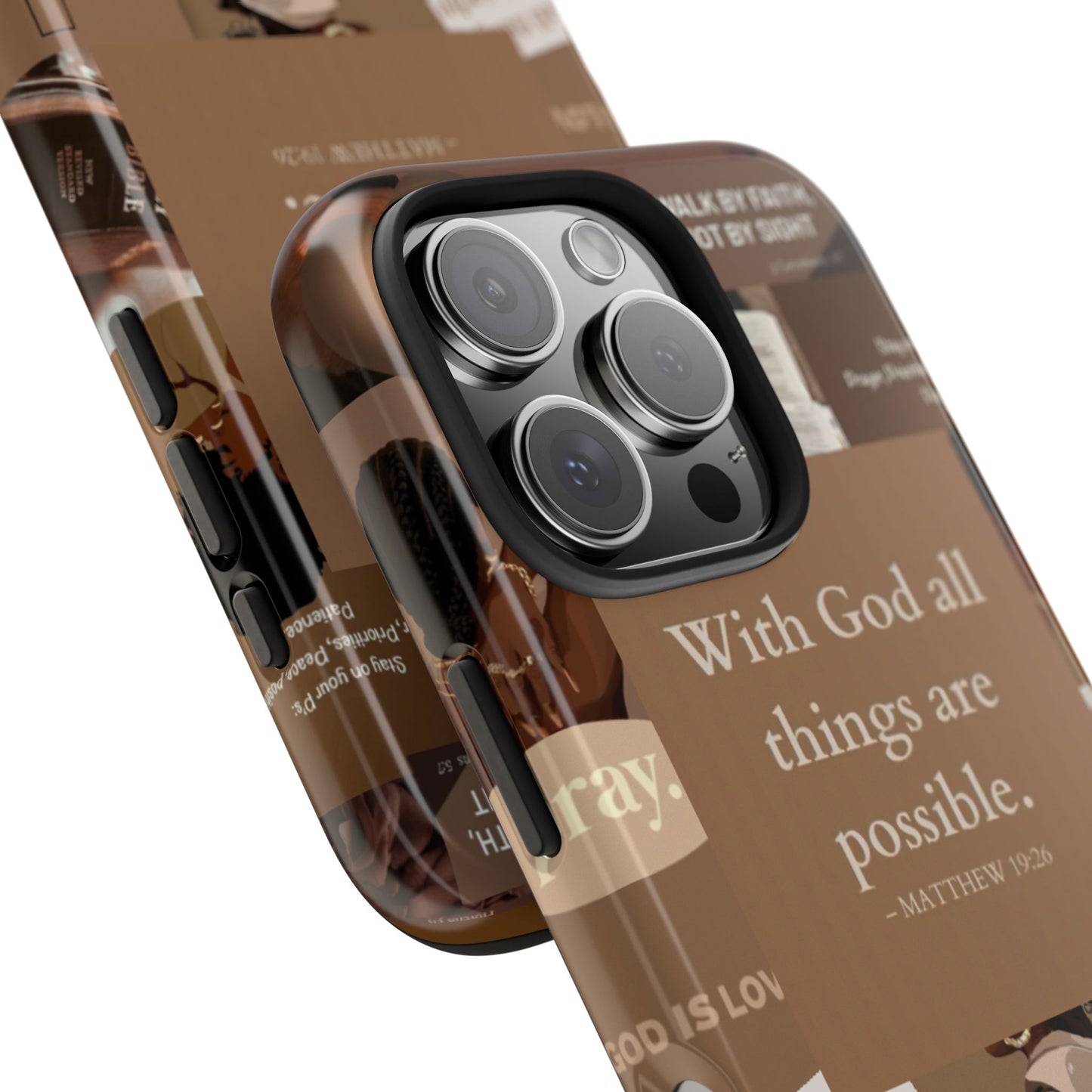 All things are possible phone case bold faith daily reminder