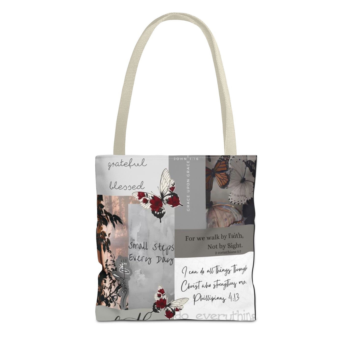Walk by faith Tote Bag
