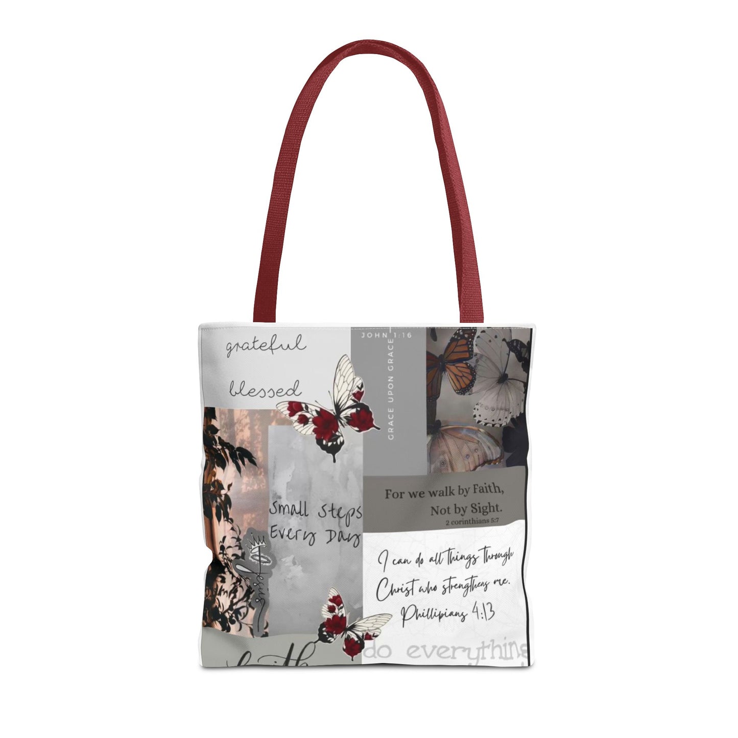 Walk by faith Tote Bag