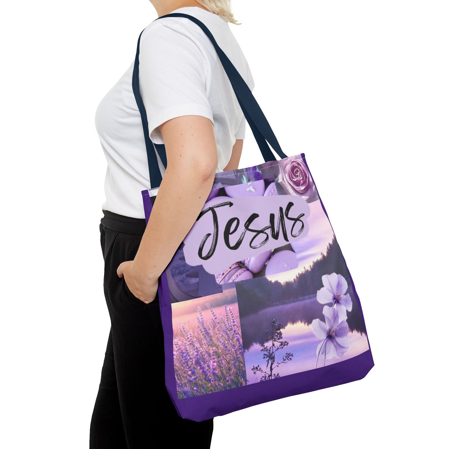 Jesus totes, calm, covered, and centered