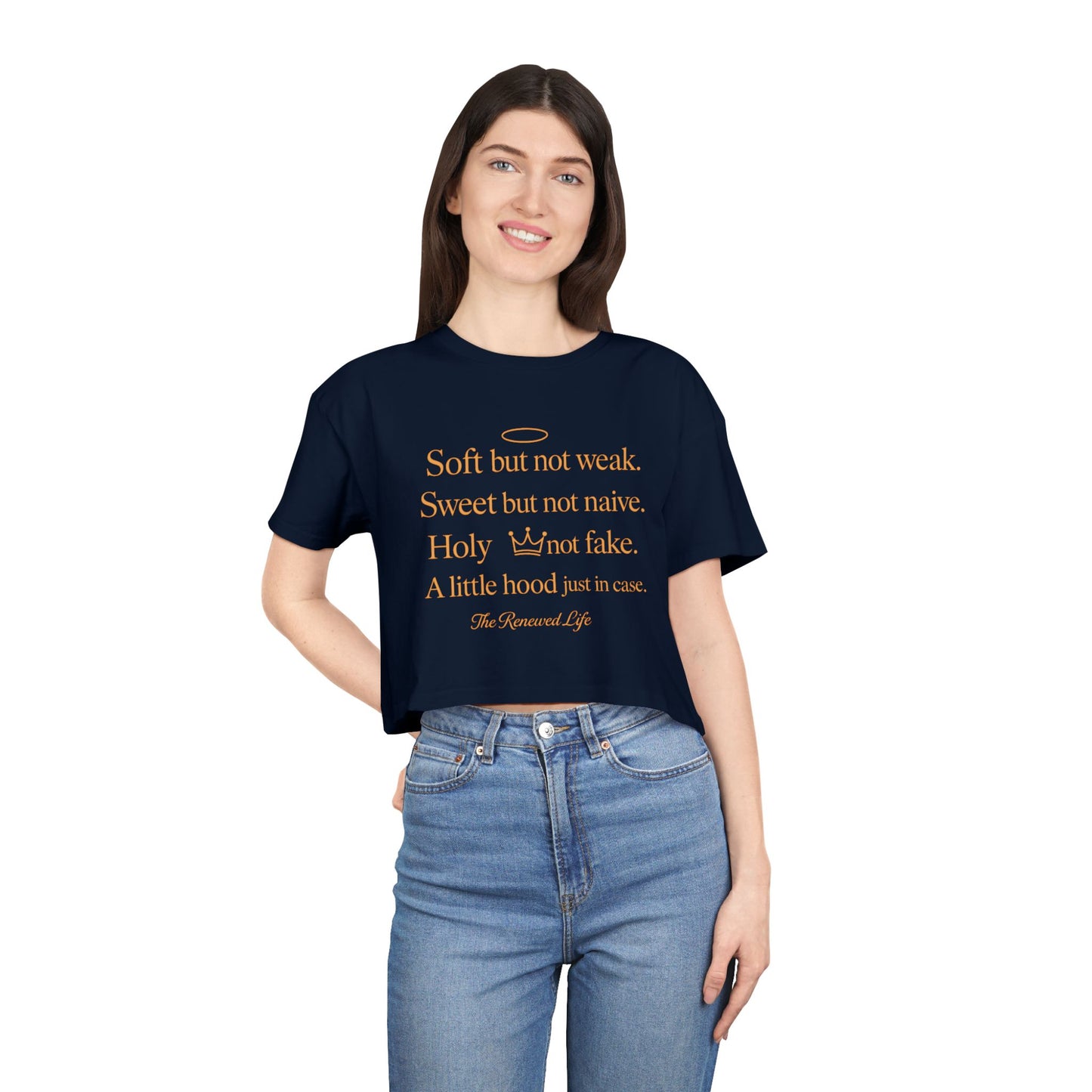 Soft but not weak Women's Crop Tee