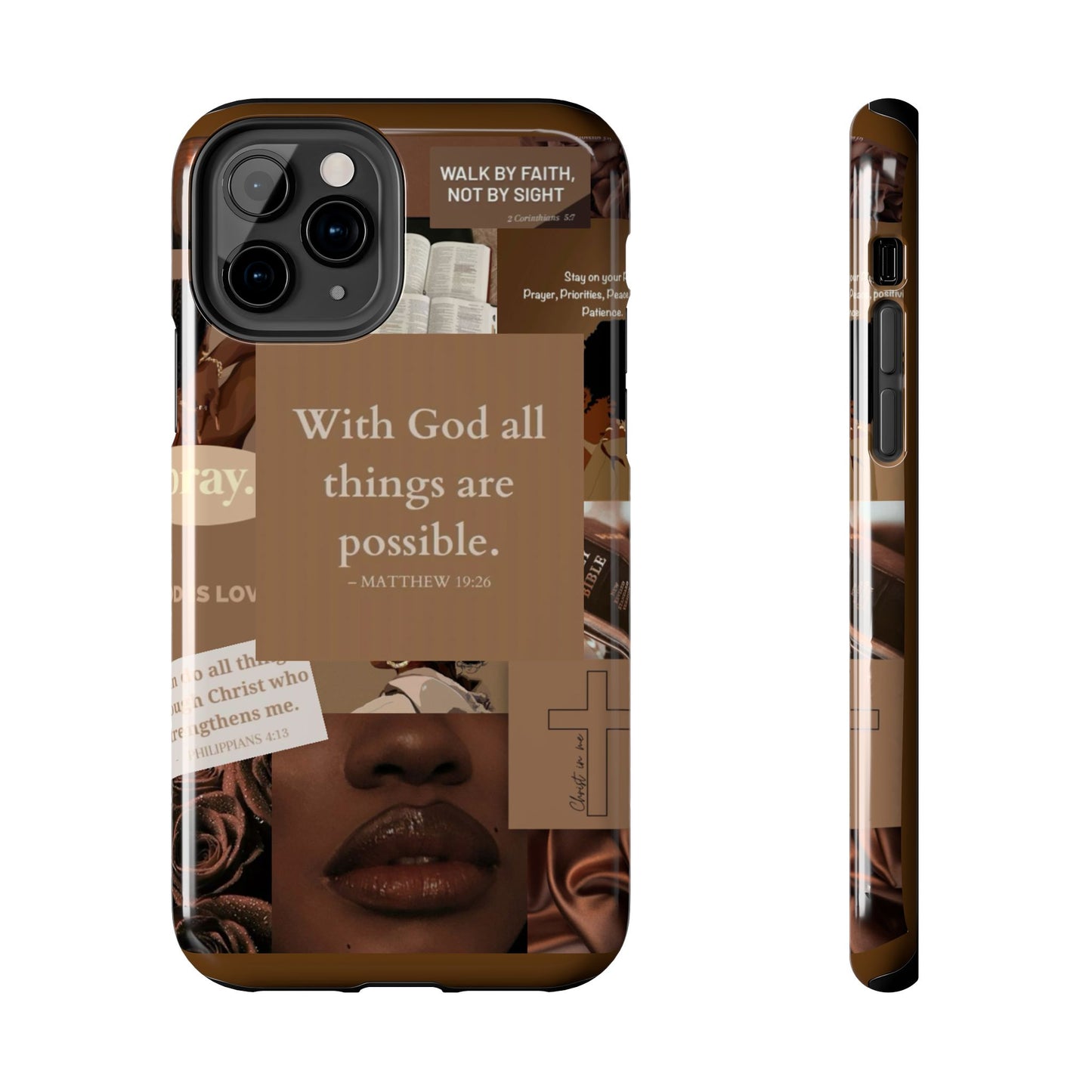 All things are possible phone case bold faith daily reminder