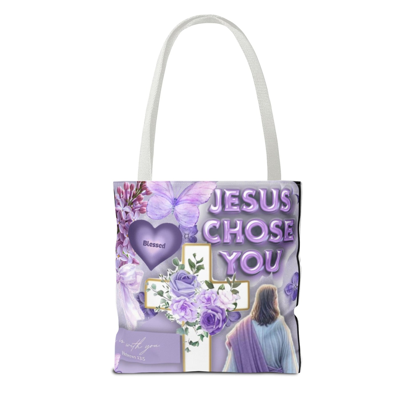 Faith-Inspired Tote Bag - "Jesus Chose You"