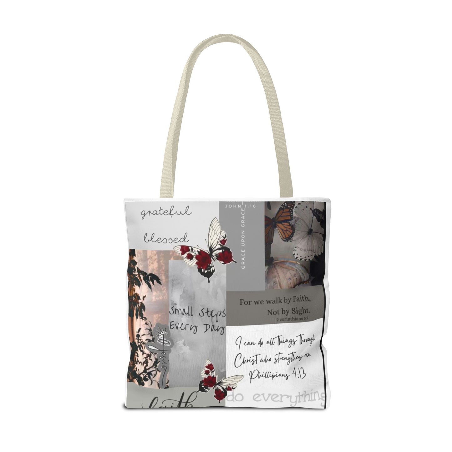 Walk by faith Tote Bag