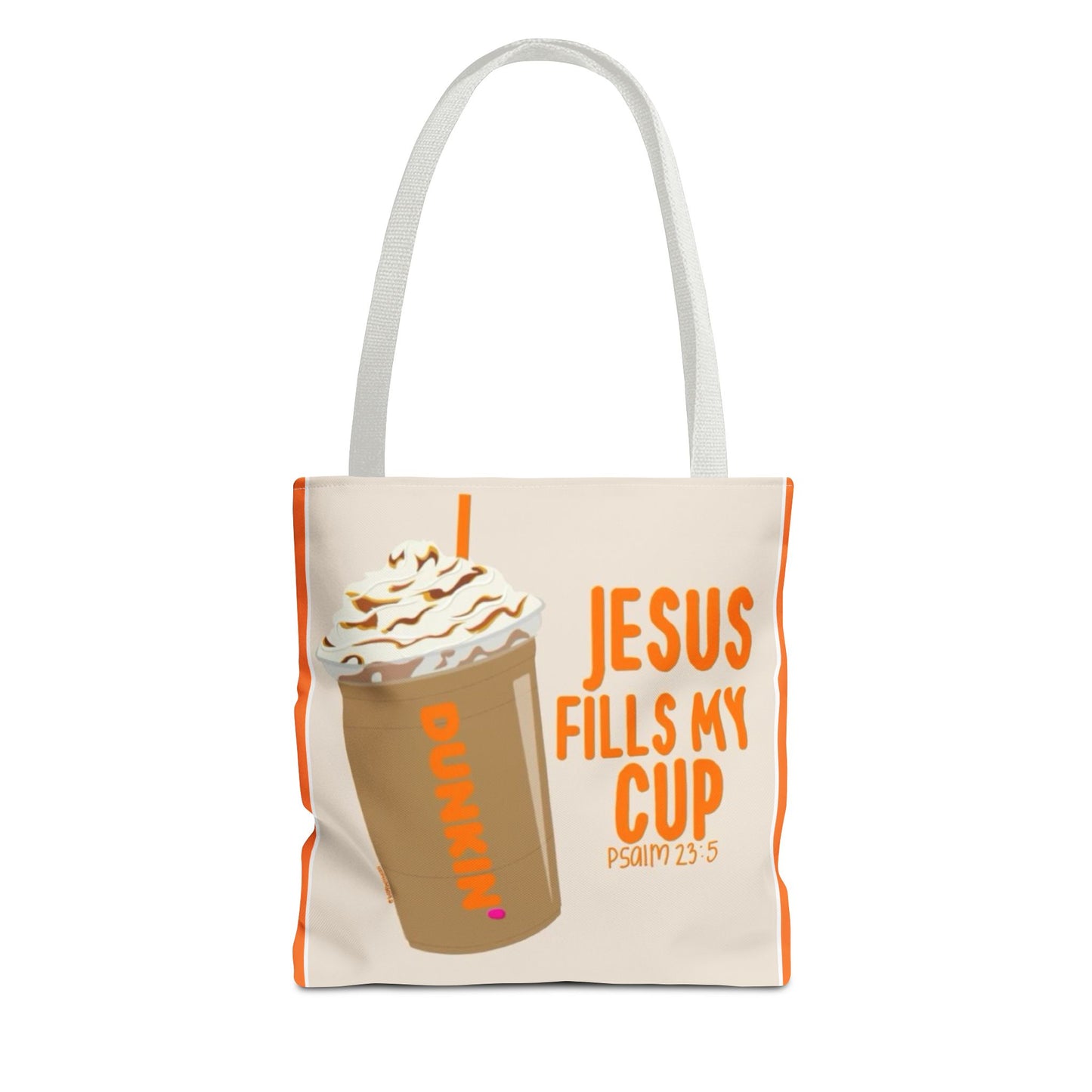Inspirational Coffee Tote Bag - Jesus Fills My Cup