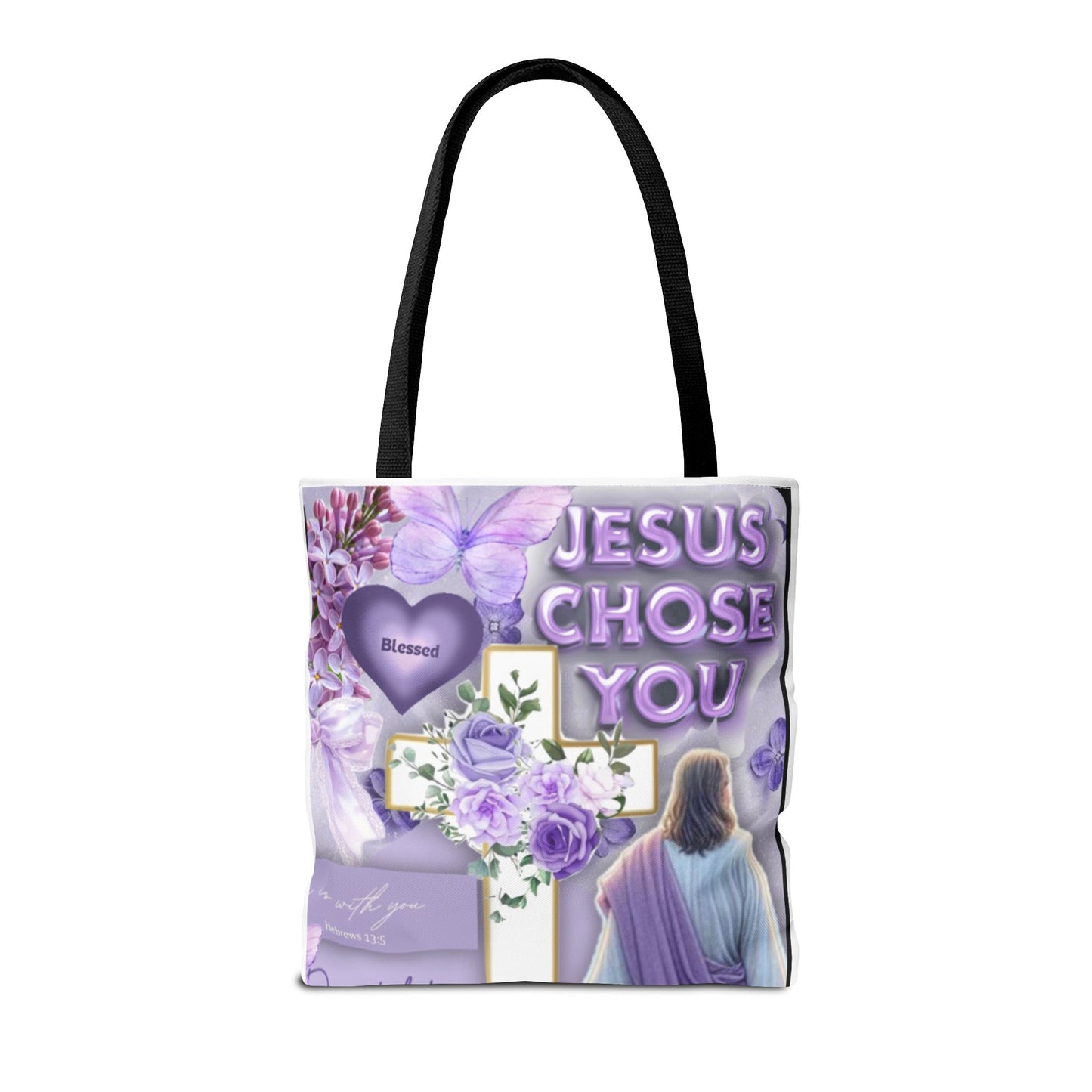 Faith-Inspired Tote Bag - "Jesus Chose You"
