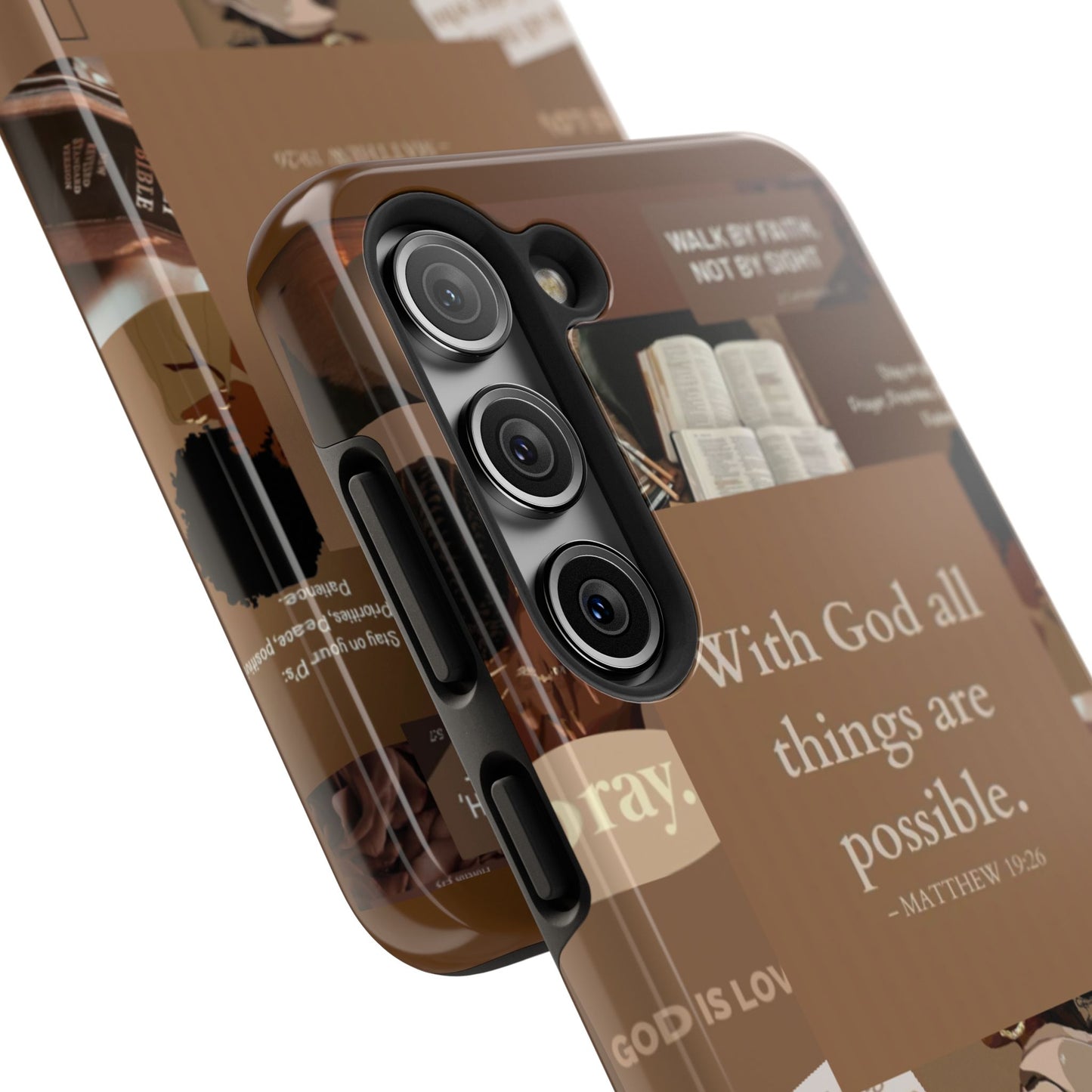 All things are possible phone case bold faith daily reminder