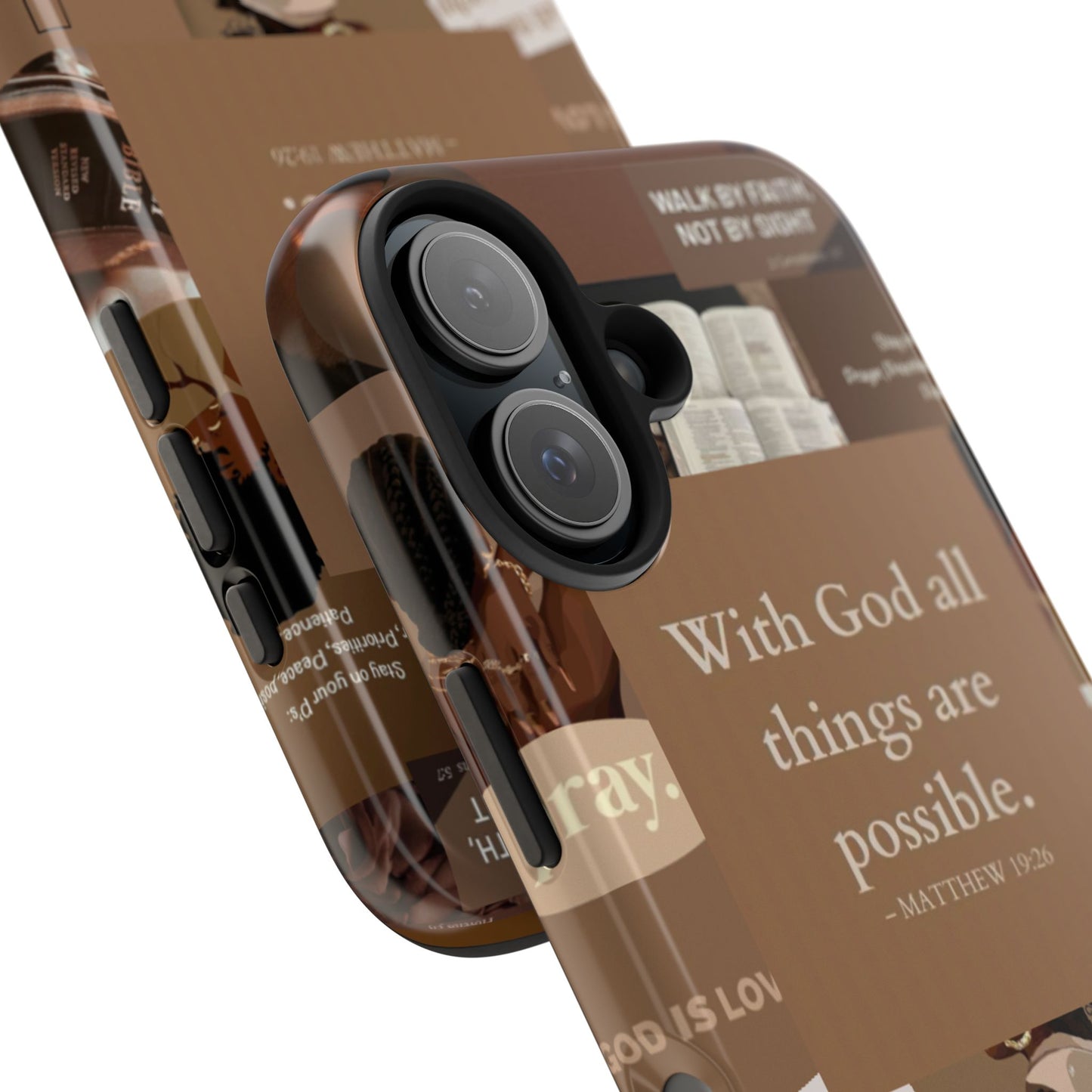 All things are possible phone case bold faith daily reminder