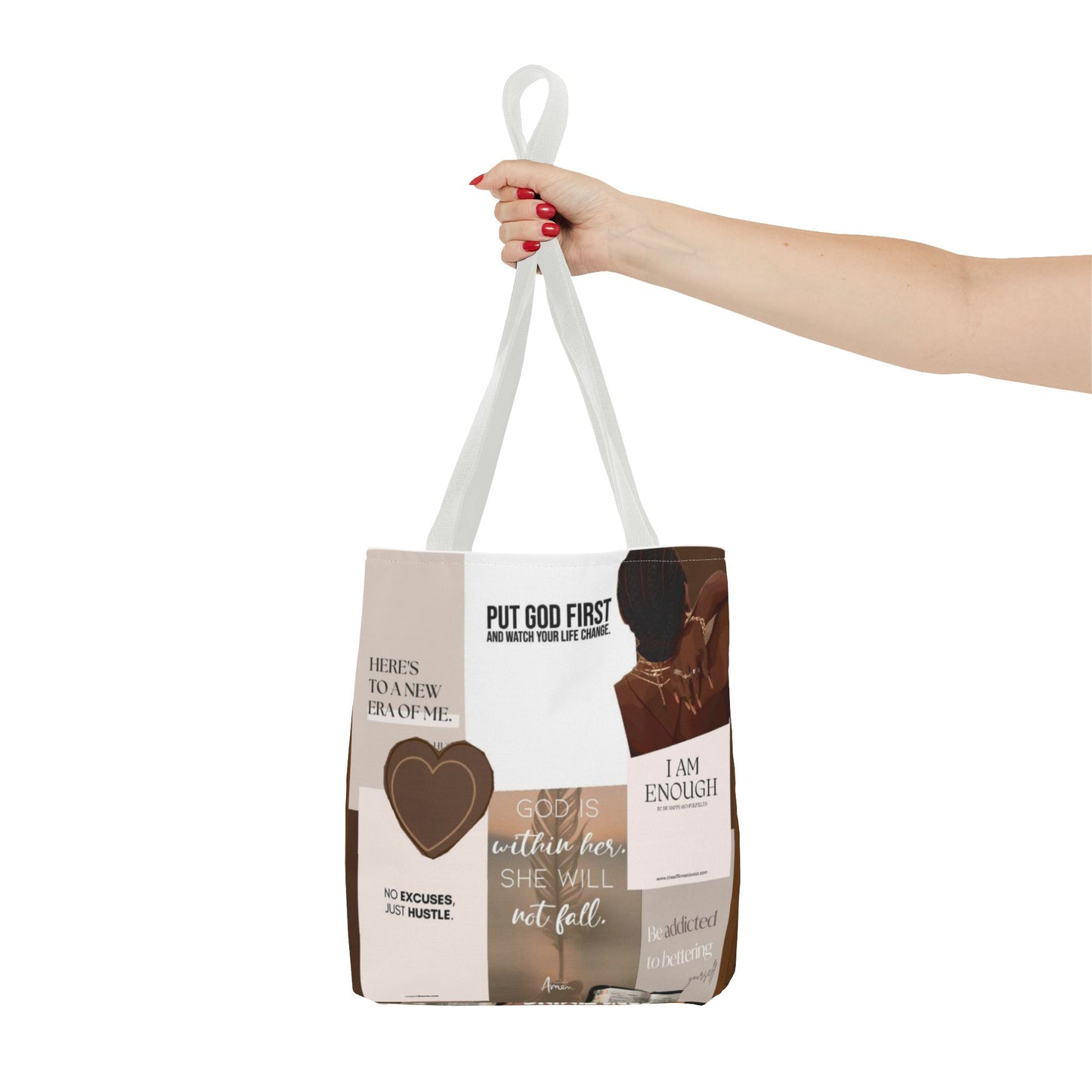 Inspirational Tote Bag with Motivational Quotes