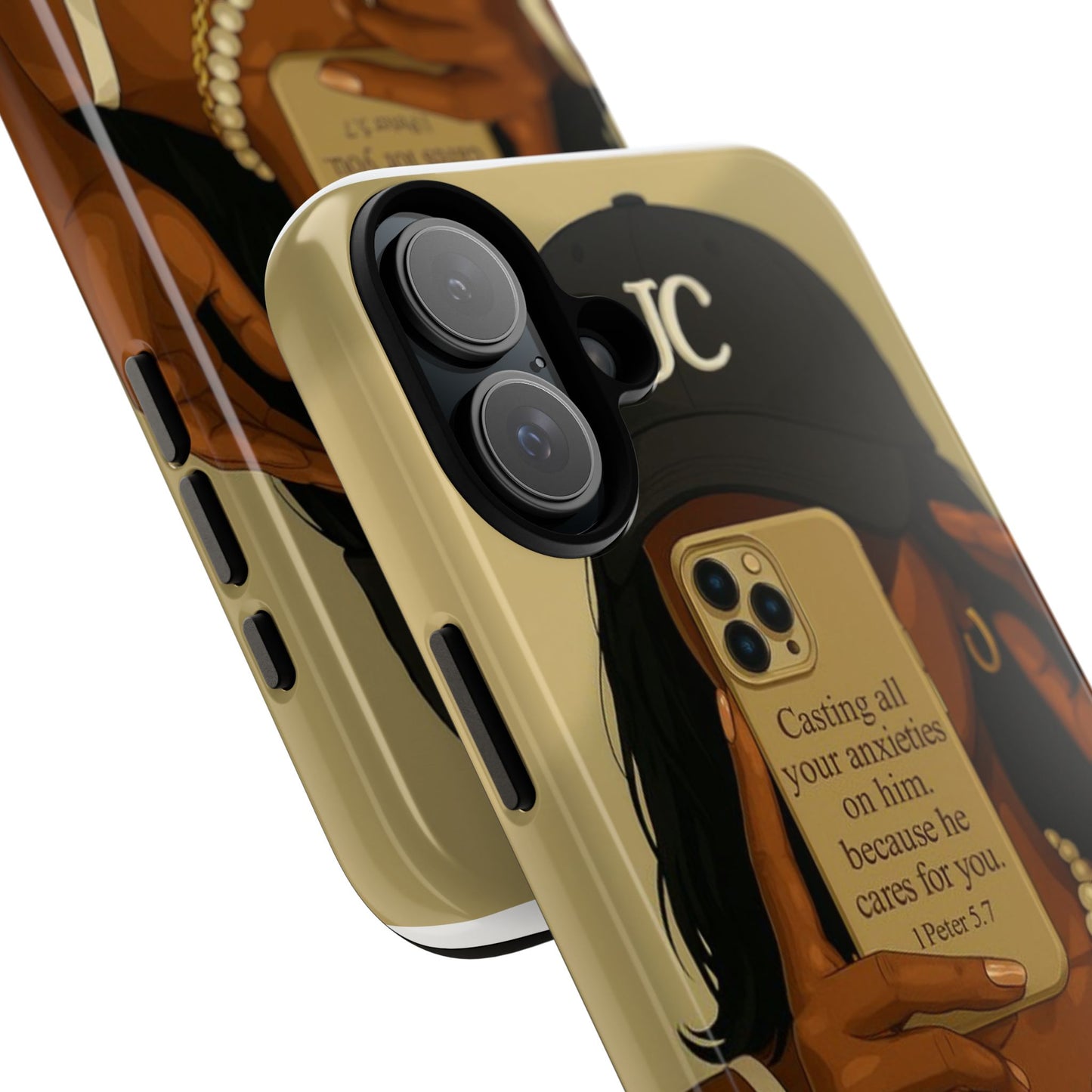 1 Peter 5:7 faith phone case cast your cares