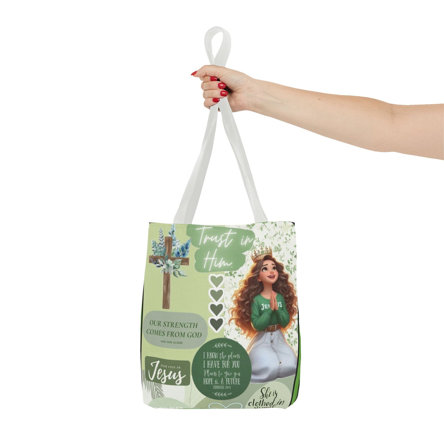Inspirational Tote Bag - Trust in Him Design