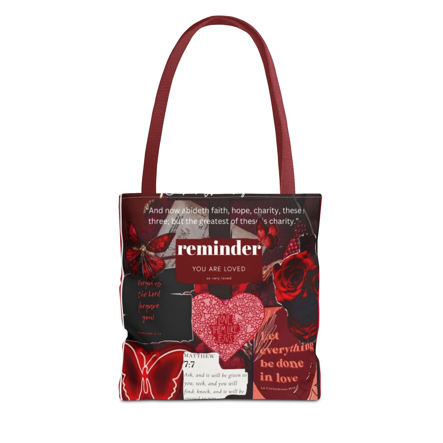 You are loved tote bag walk in love boldly