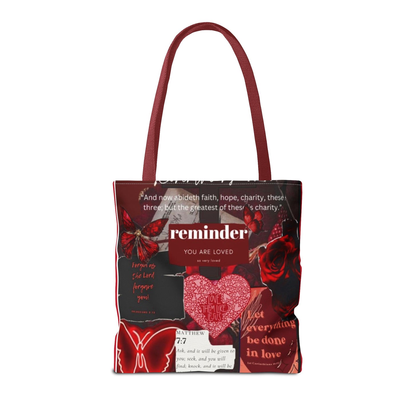 You are loved tote bag walk in love boldly