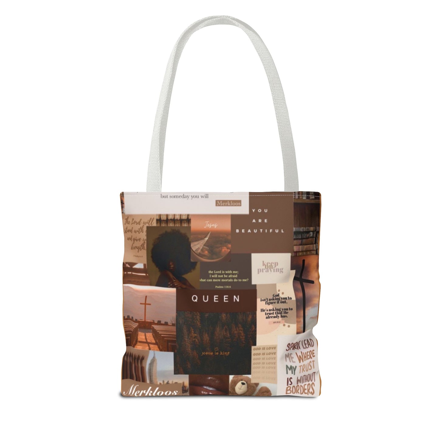 Jesus is king tote trust, beauty, identity