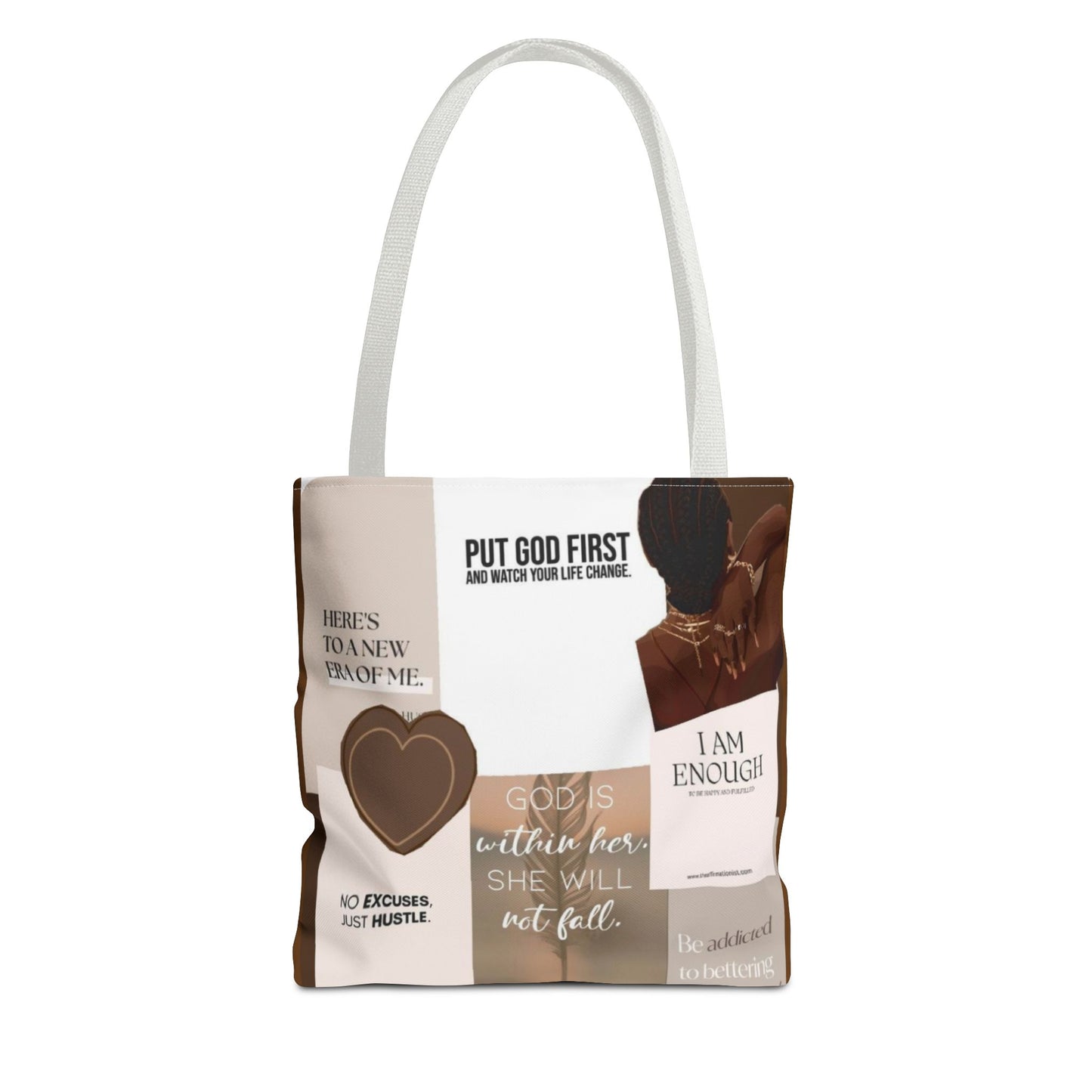 Inspirational Tote Bag with Motivational Quotes