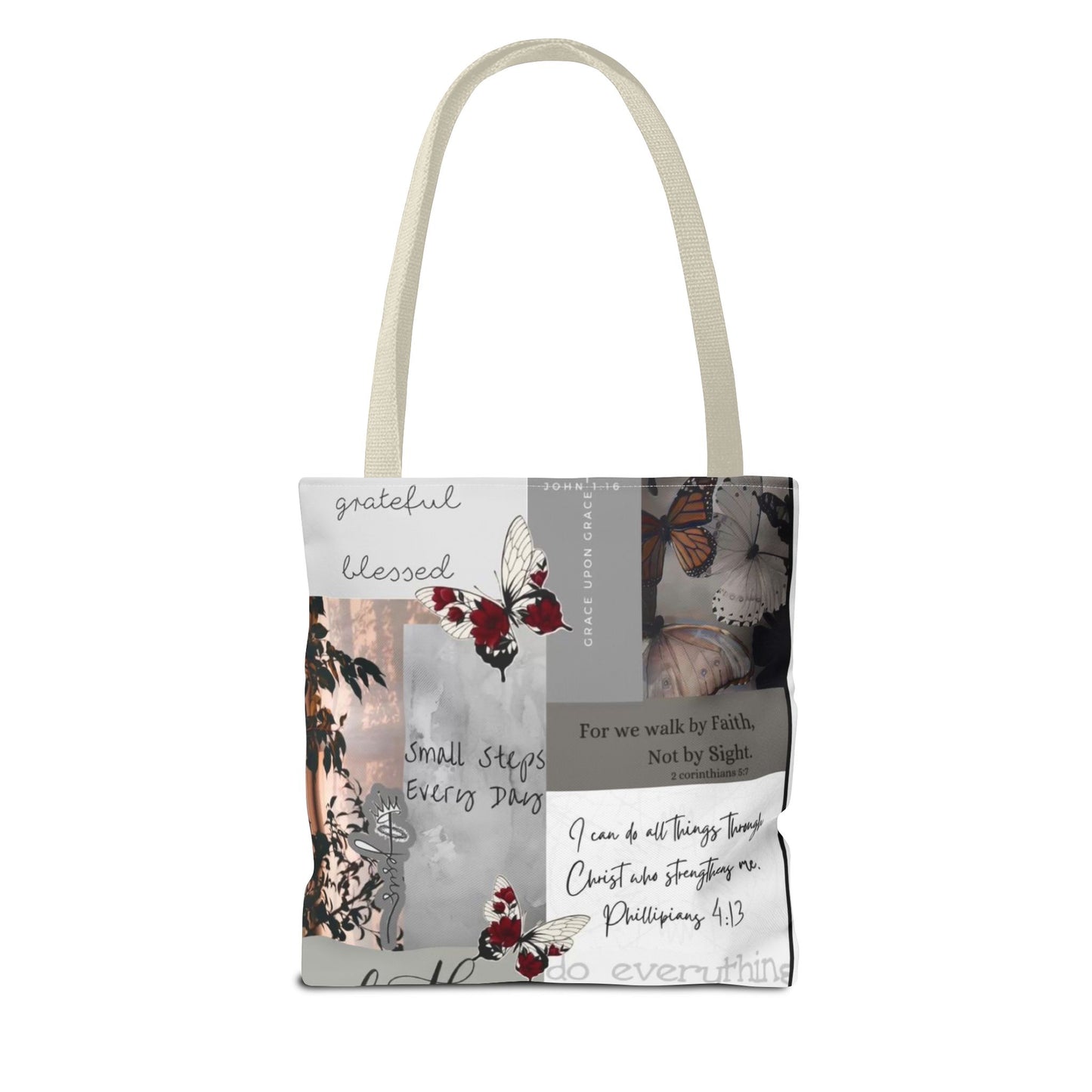 Walk by faith Tote Bag