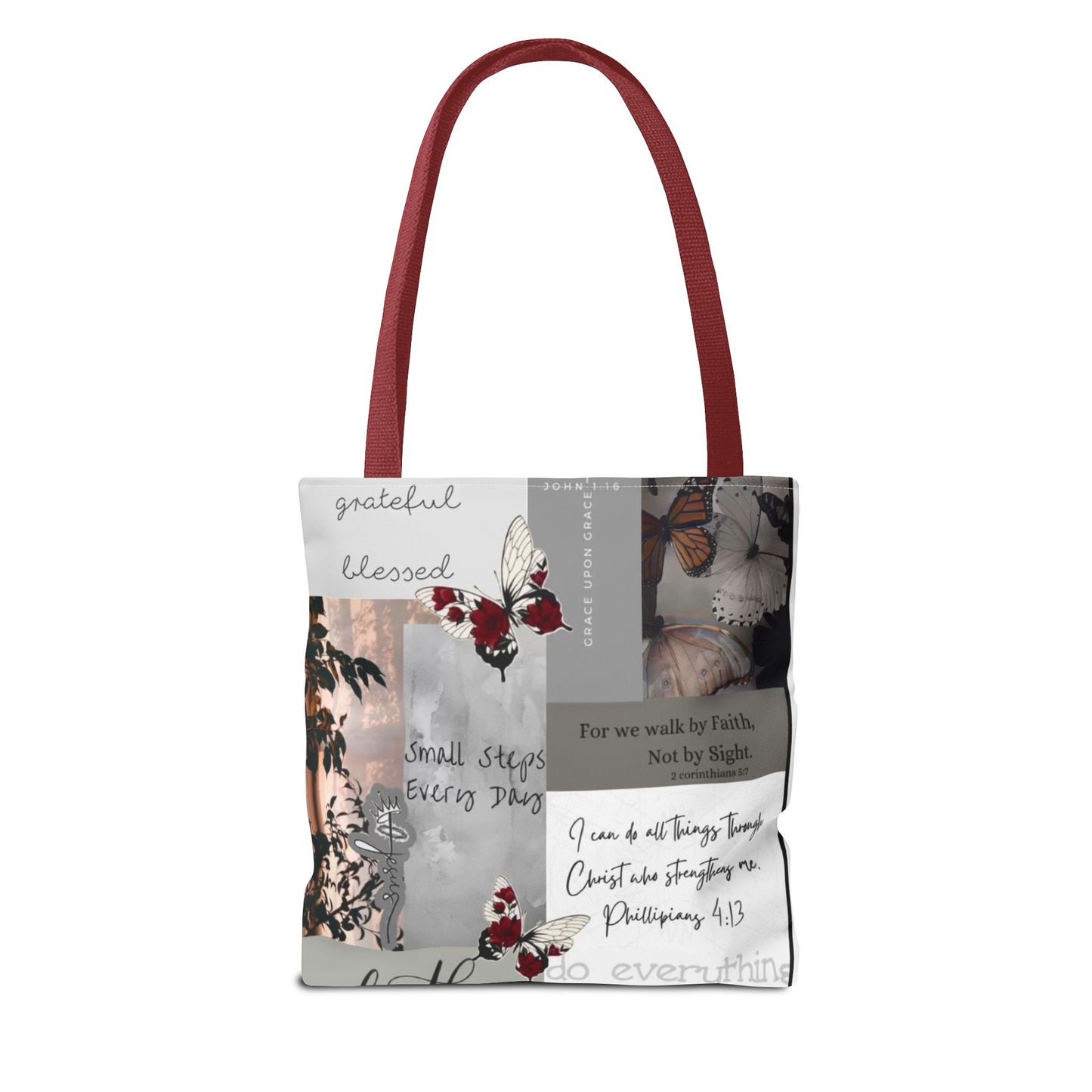Walk by faith Tote Bag