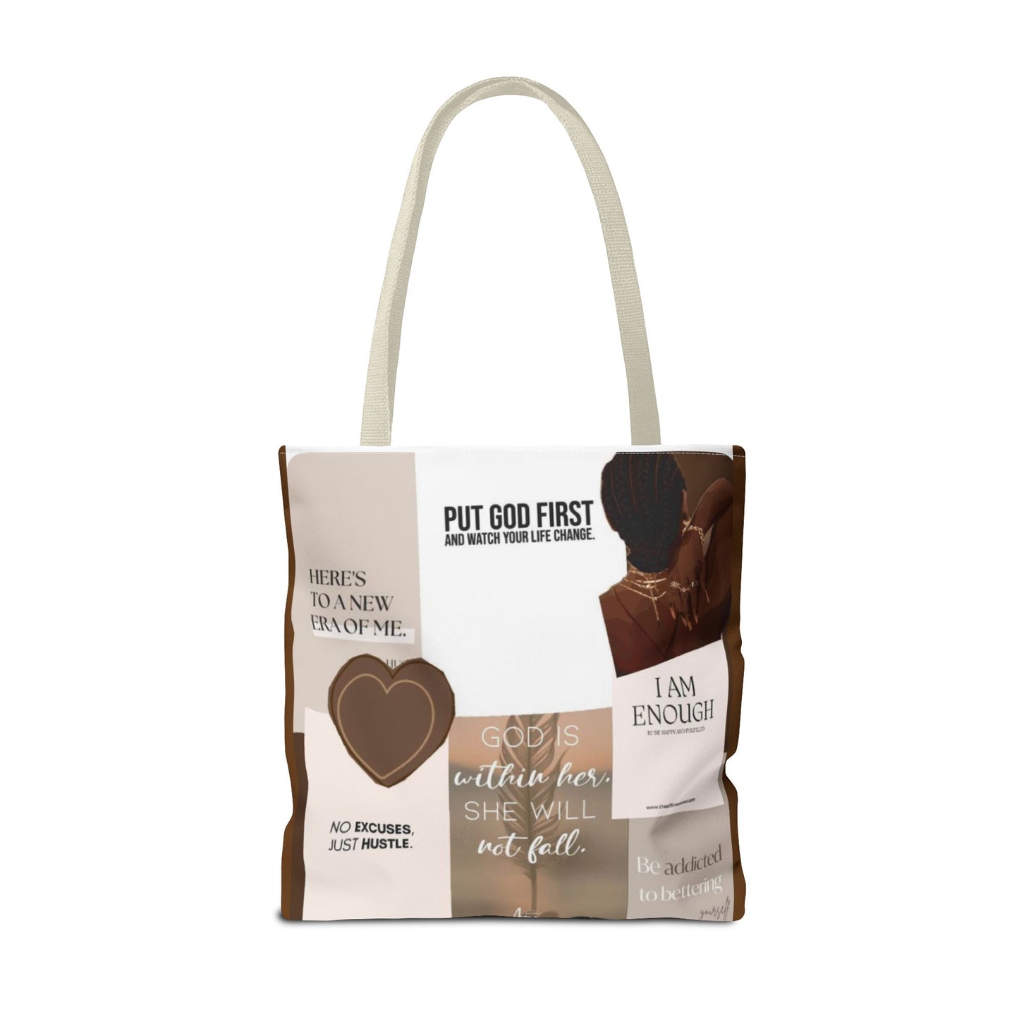 Inspirational Tote Bag with Motivational Quotes